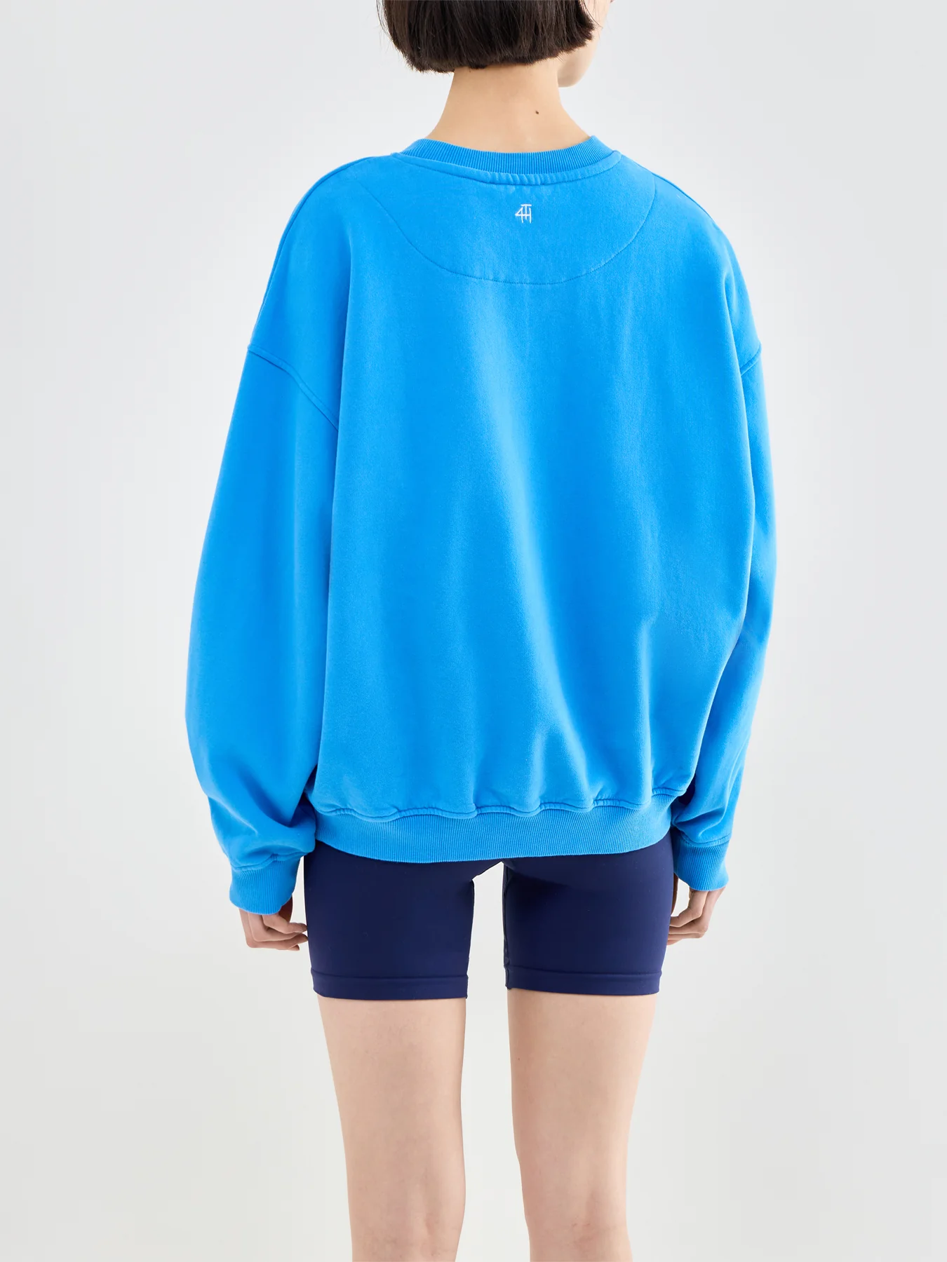 Leon Cotton Sweatshirt Blue - Image 5