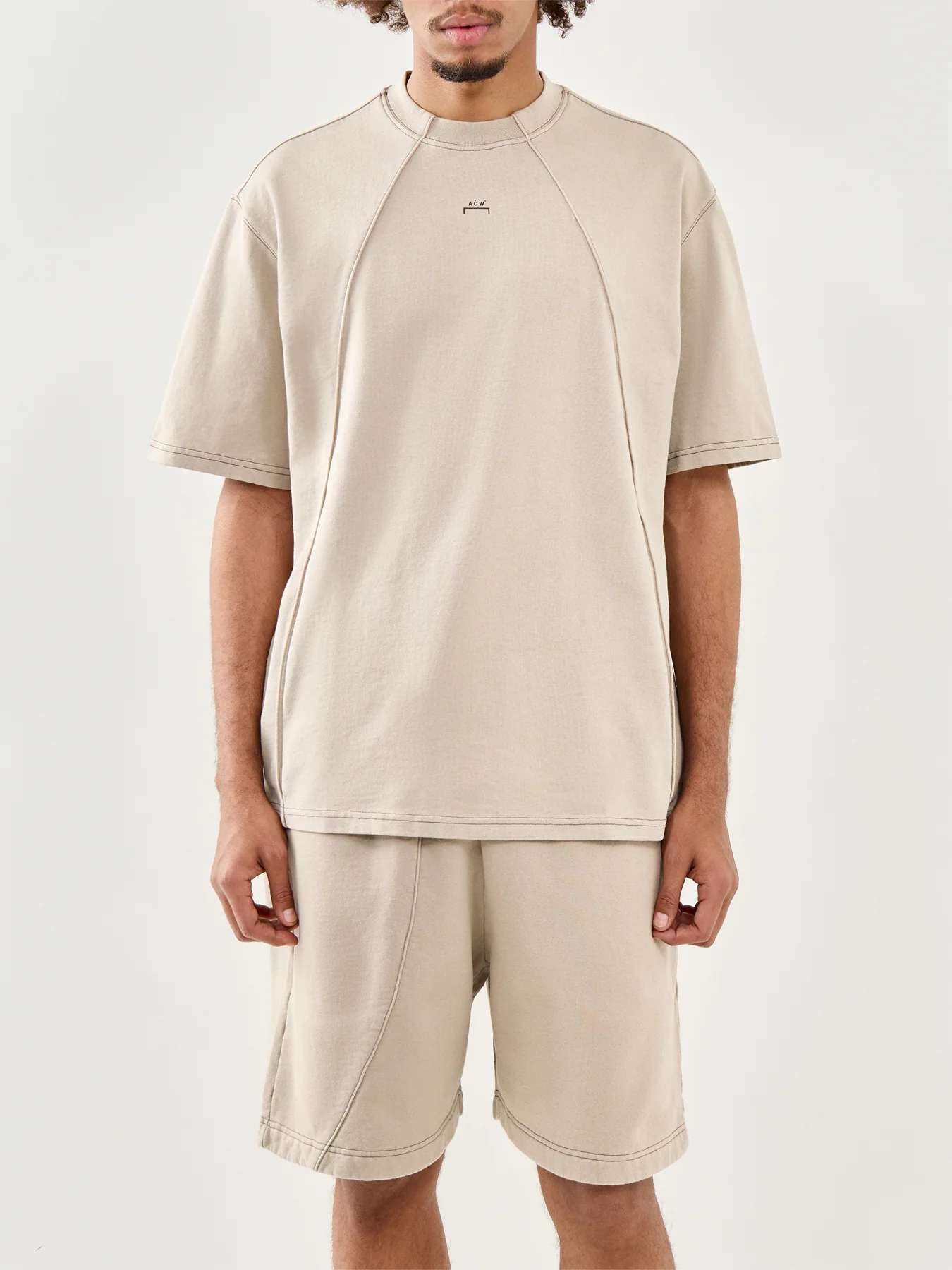 Cotton T-Shirt Beige - Image 4