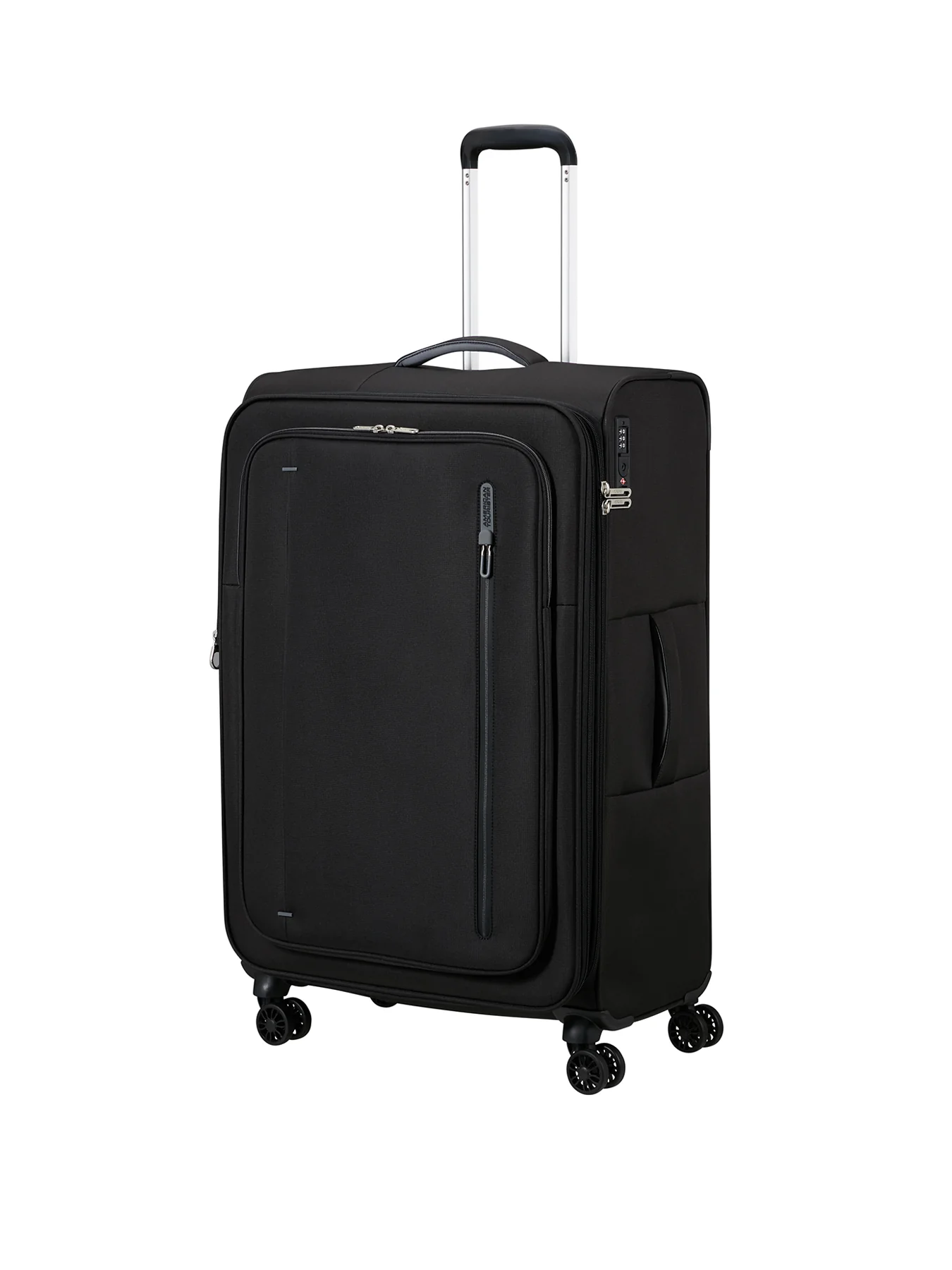 Cloudrider Large Expandable Spinner Suitcase Jet Black 49cm - Image 3