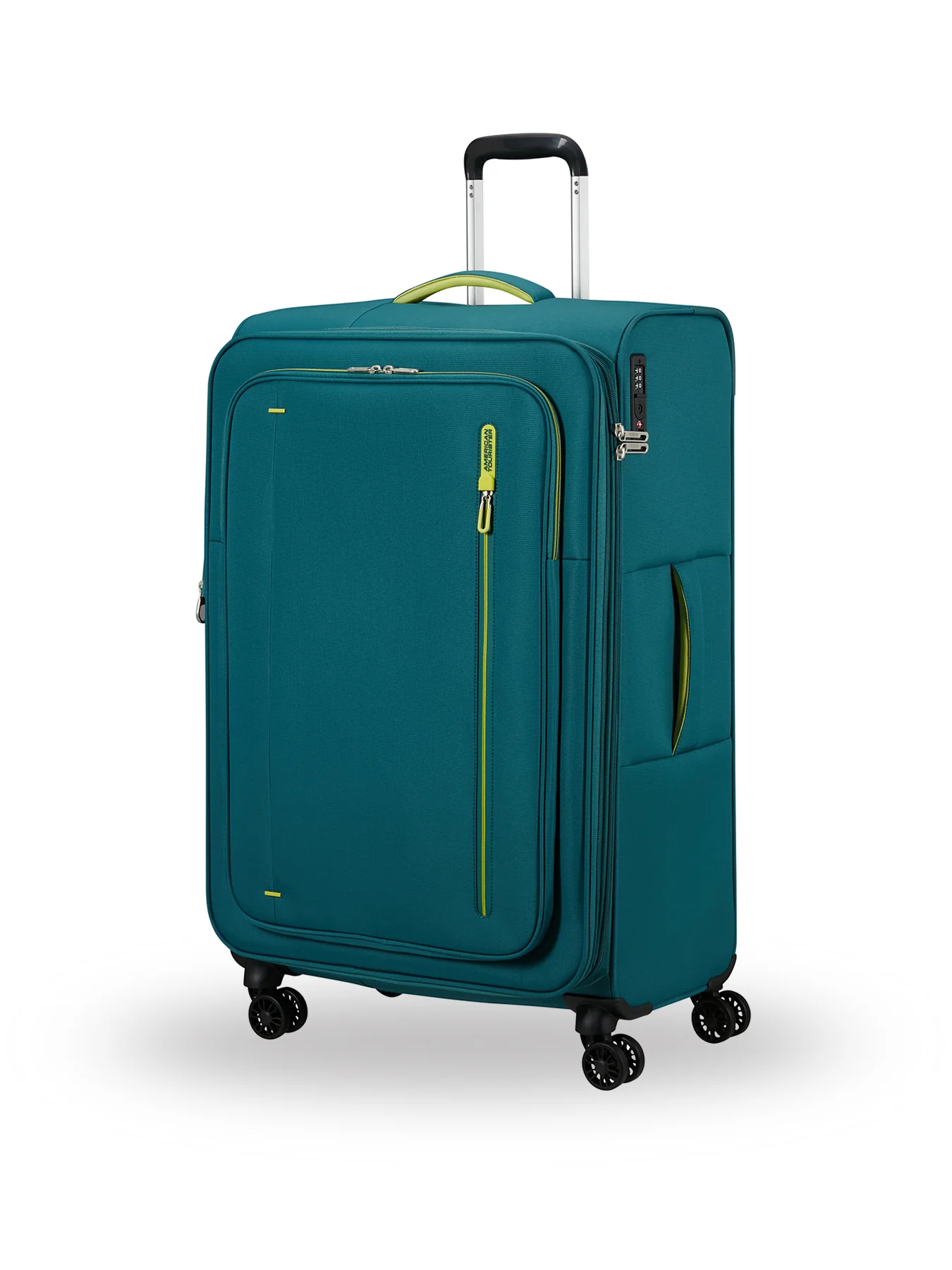 Cloudrider Large Expandable Spinner Suitcase Misty Teal 49cm