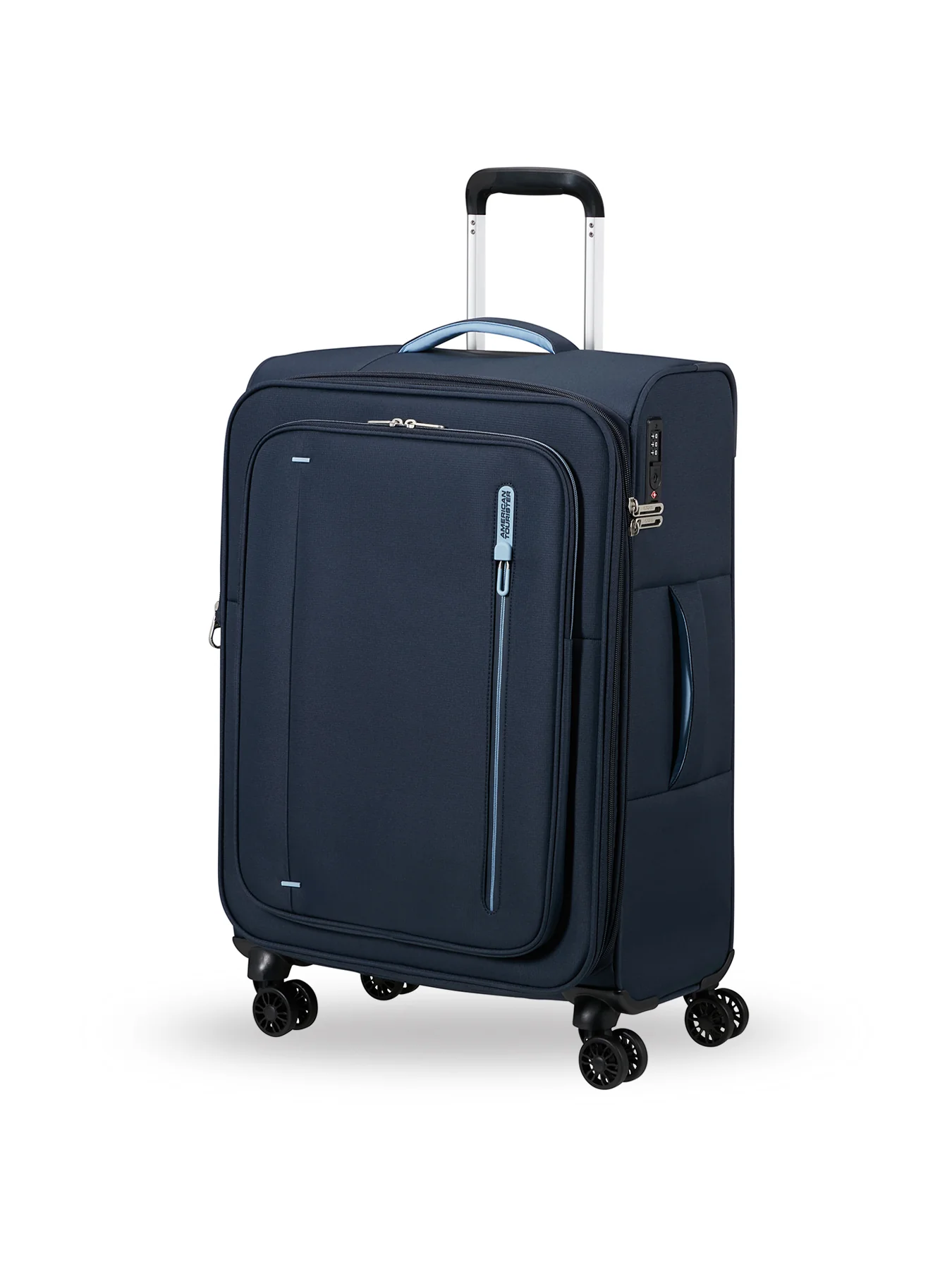 Cloudrider Medium Expandable Spinner Suitcase 49cm Sky Navy
