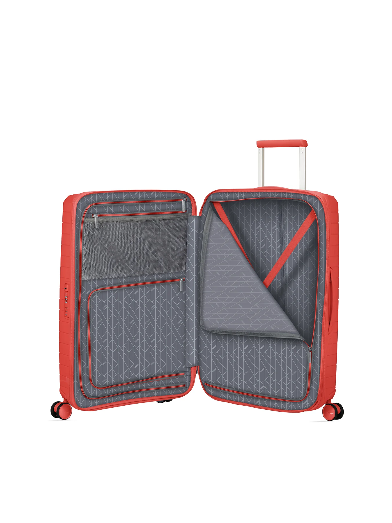Medium Spinner Suitcase Sunset 68cm Coral - Image 3