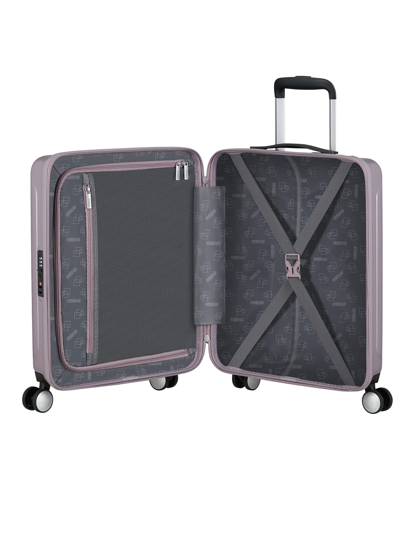 Skyrail Cabin Suitcase 55cm Spinner TSA Pink - Image 3