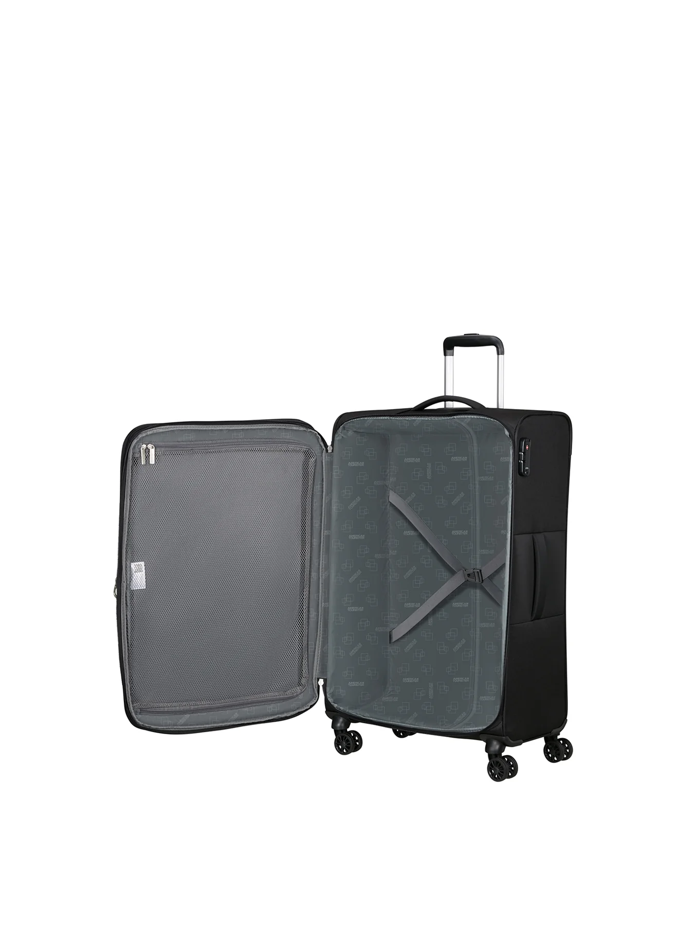 Spinner Large Suitcase Black - Image 2