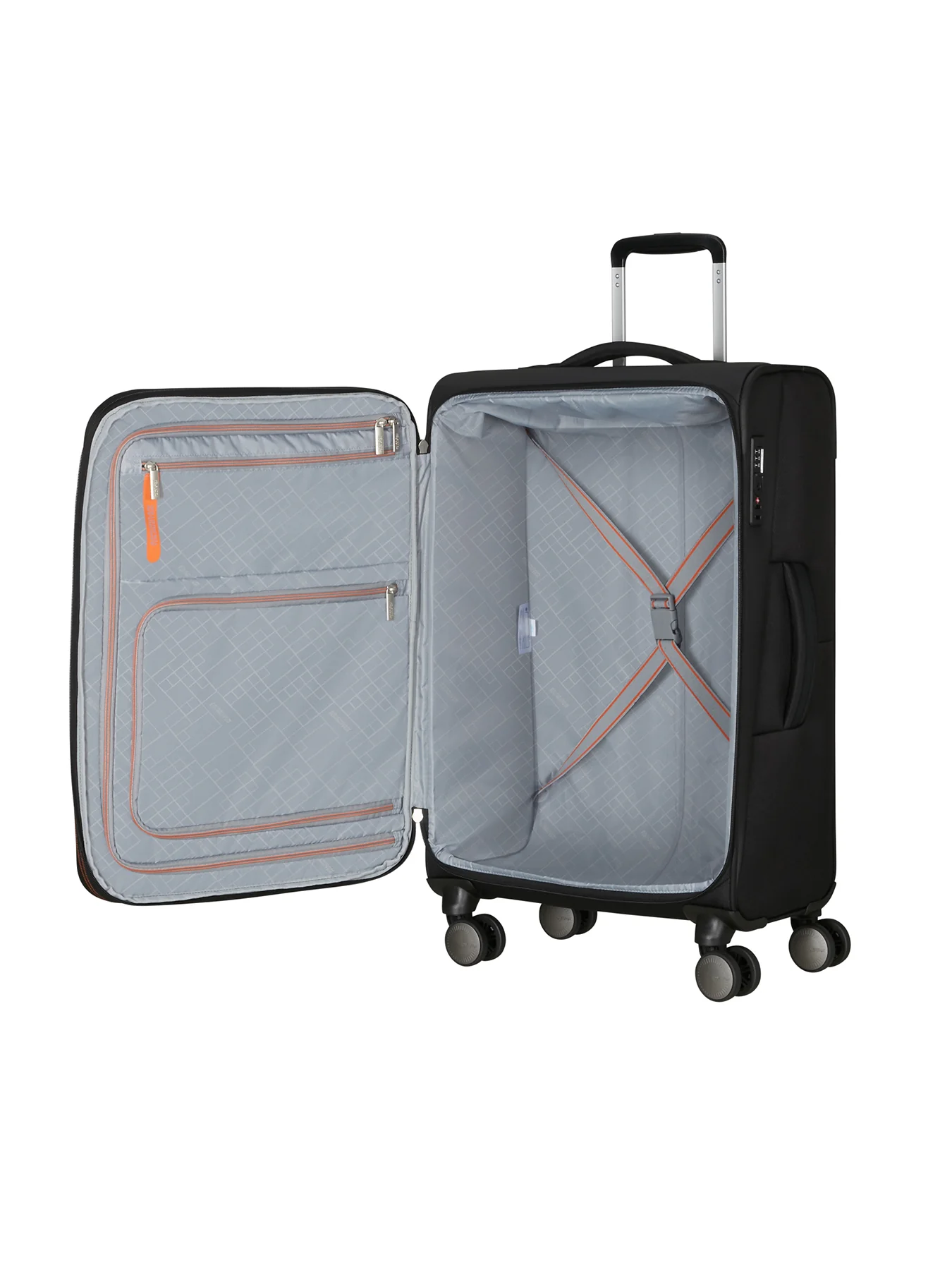 Wanderlite Medium Suitcase Black 68cm - Image 3
