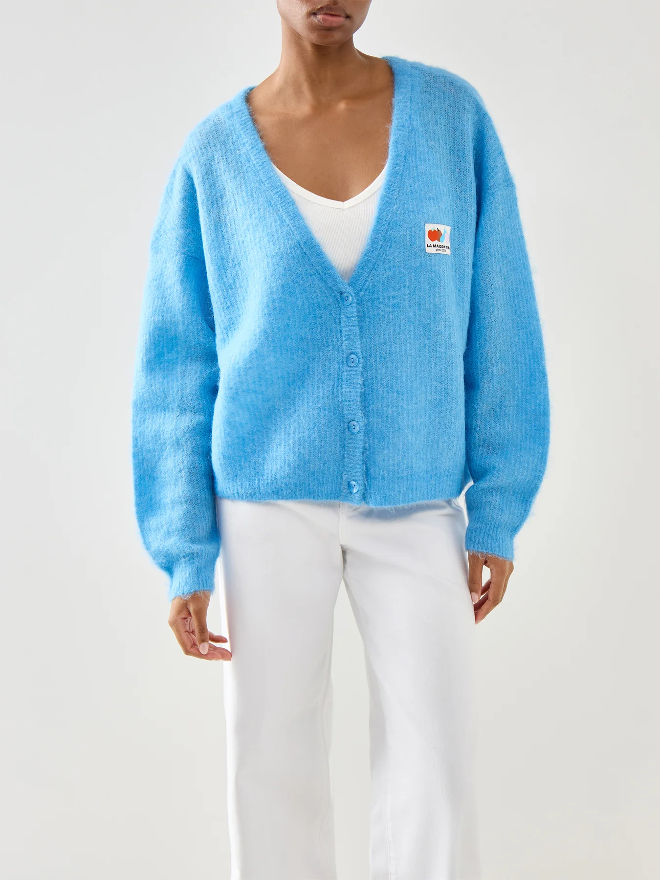 Nenybay Long Sleeves Cardigan Fleuve Blue - Image 4