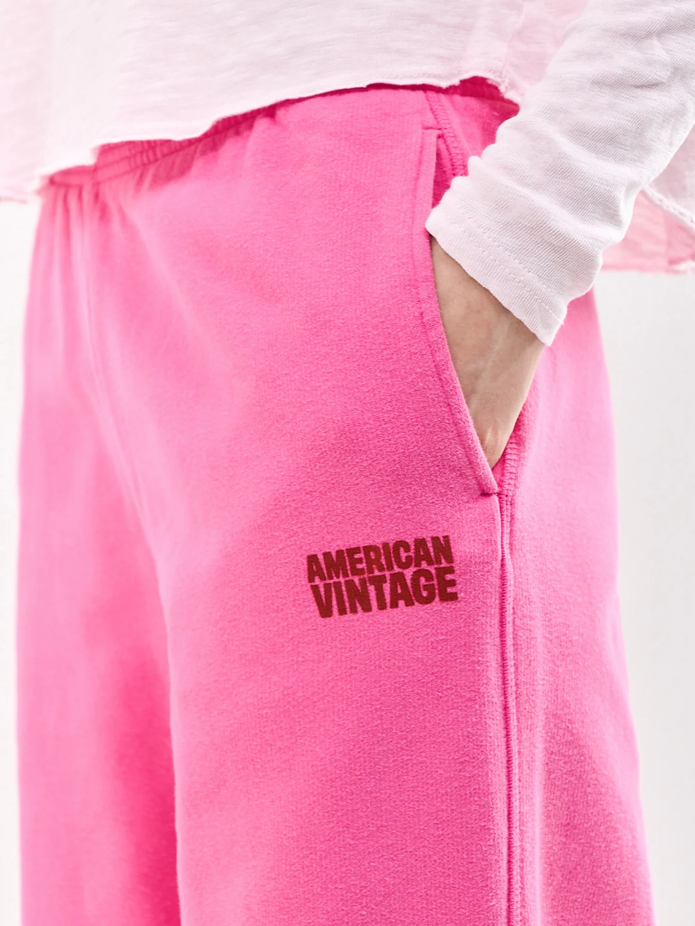 Plizzy Sweatpants Pink - Image 3
