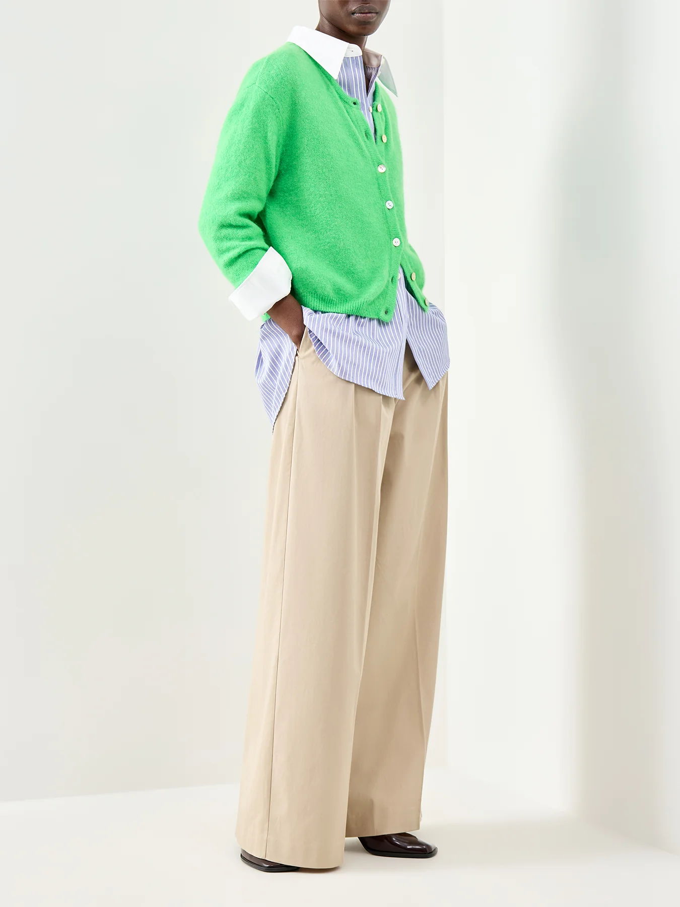 Vitow Knit Cardigan Green - Image 2