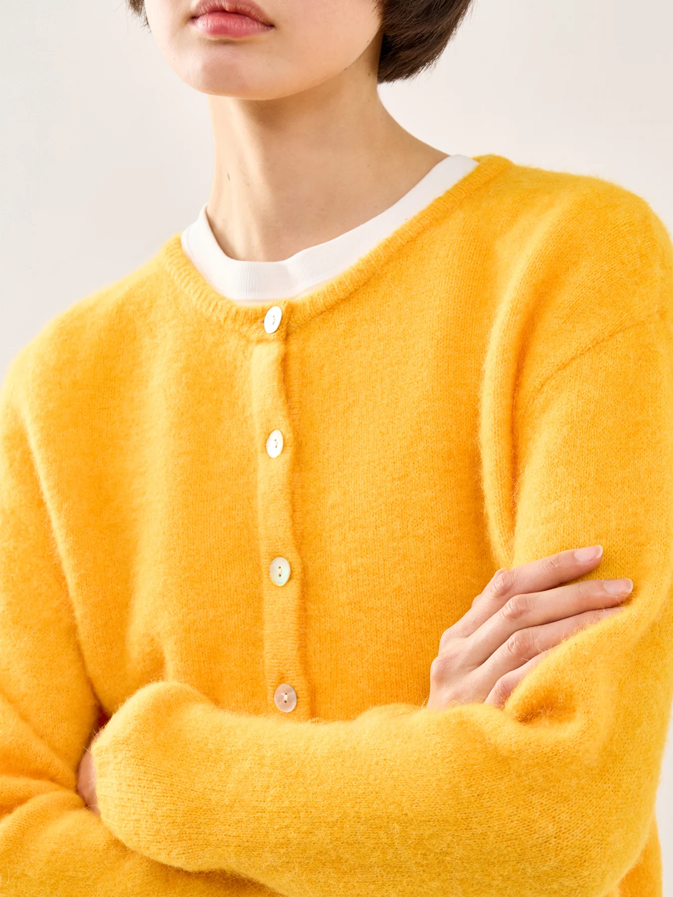 Vitow Wool Cardigan Cream - Image 3