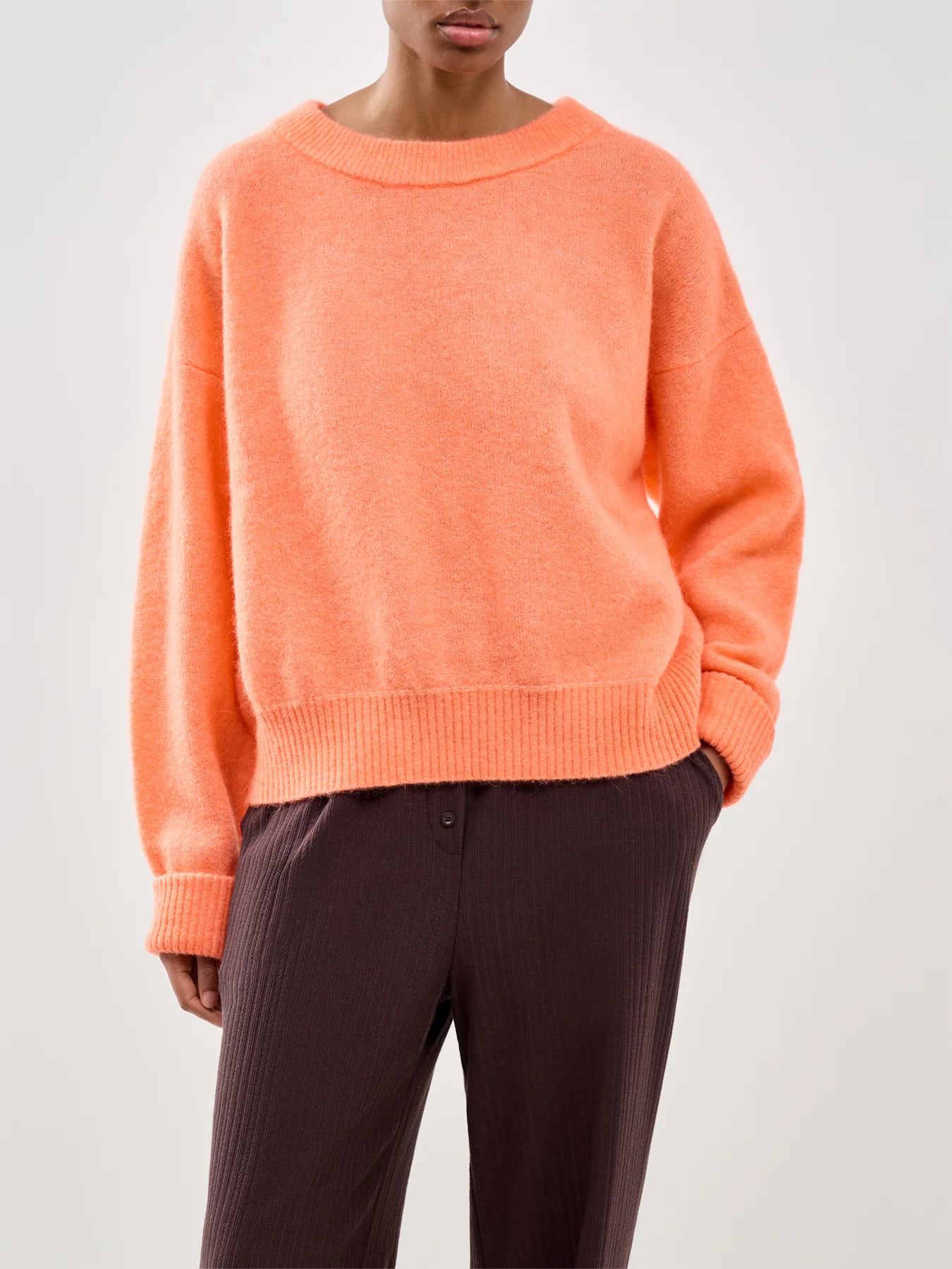 Vitow Crew Neck Jumper Orange - Image 4