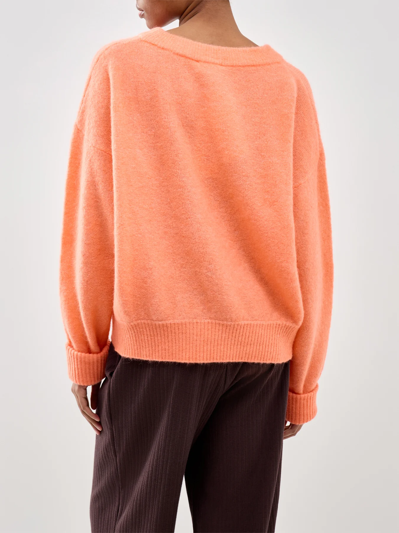 Vitow Crew Neck Jumper Orange - Image 5