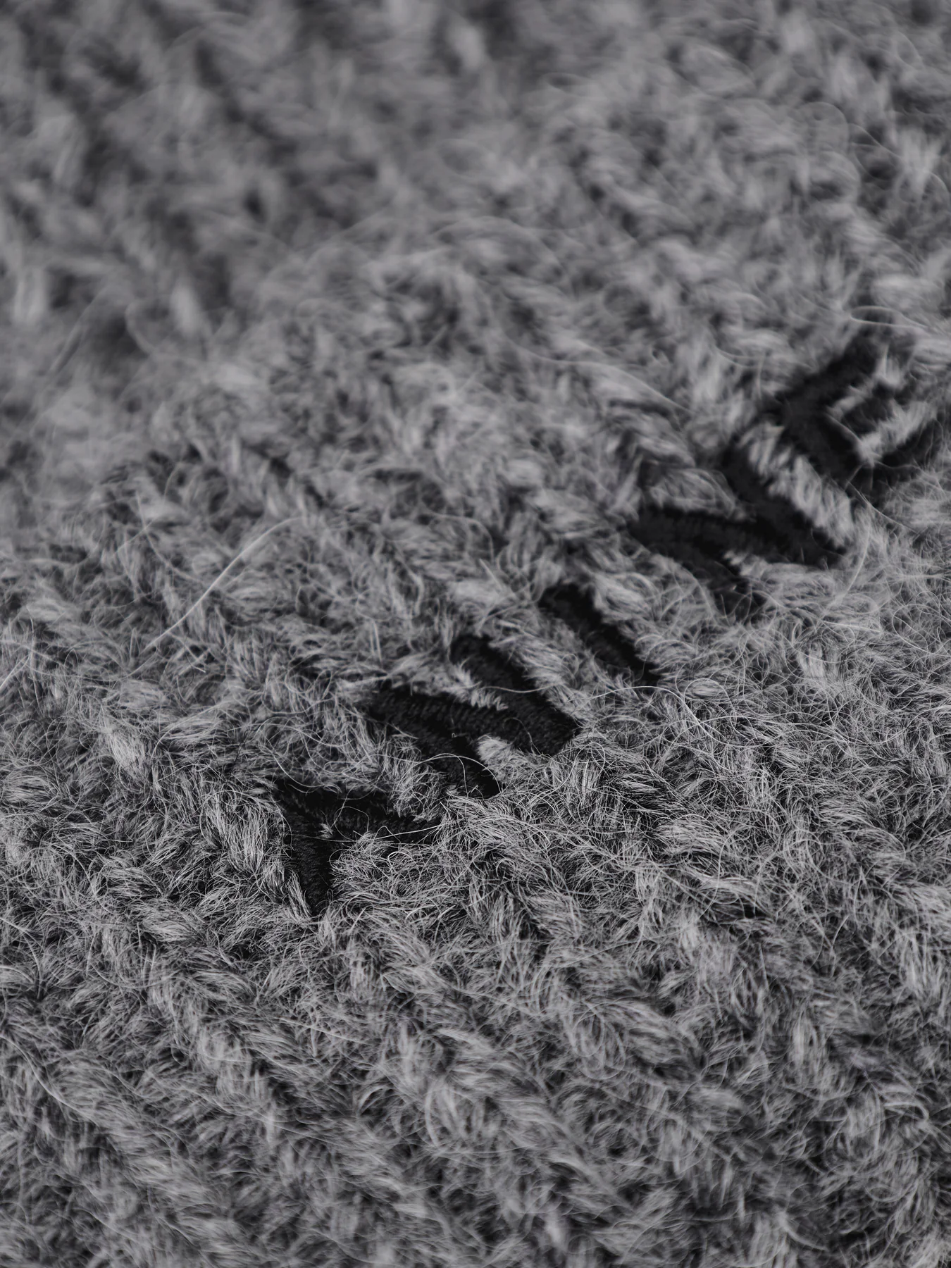 Elia Beanie - Heather Charcoal Grey Melange - Image 3