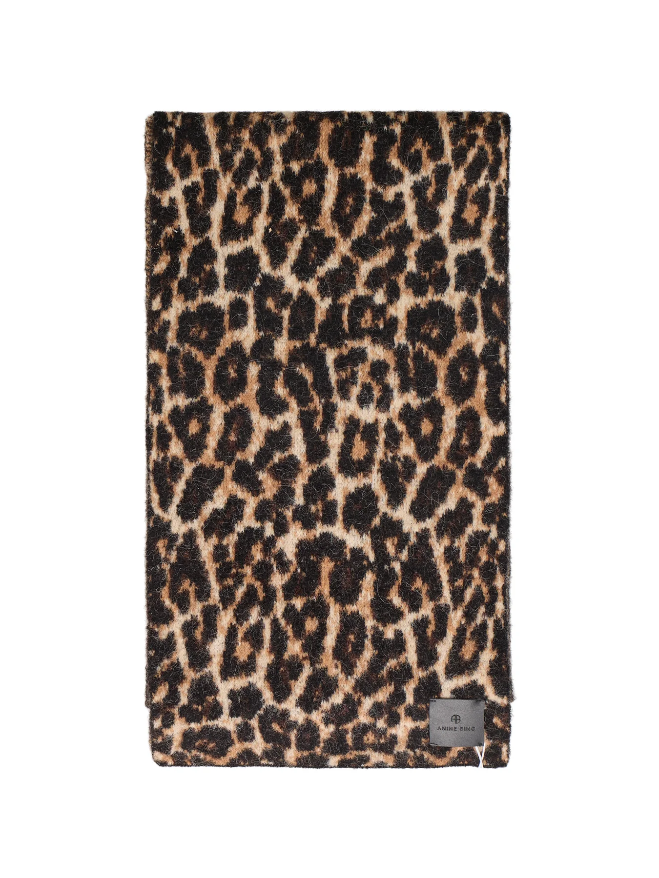 Hannah Scarf Black And Brown Leopard