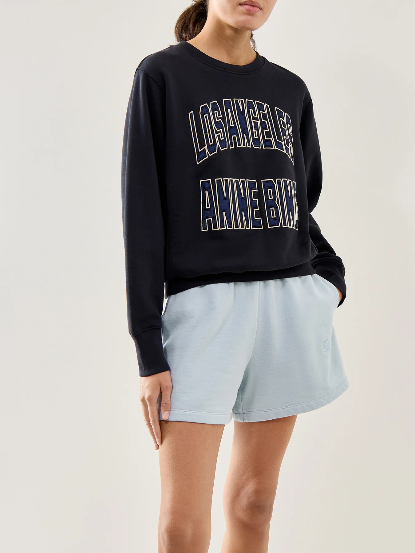 Harry Shrunken Logo Sweatshirt Black - Image 4