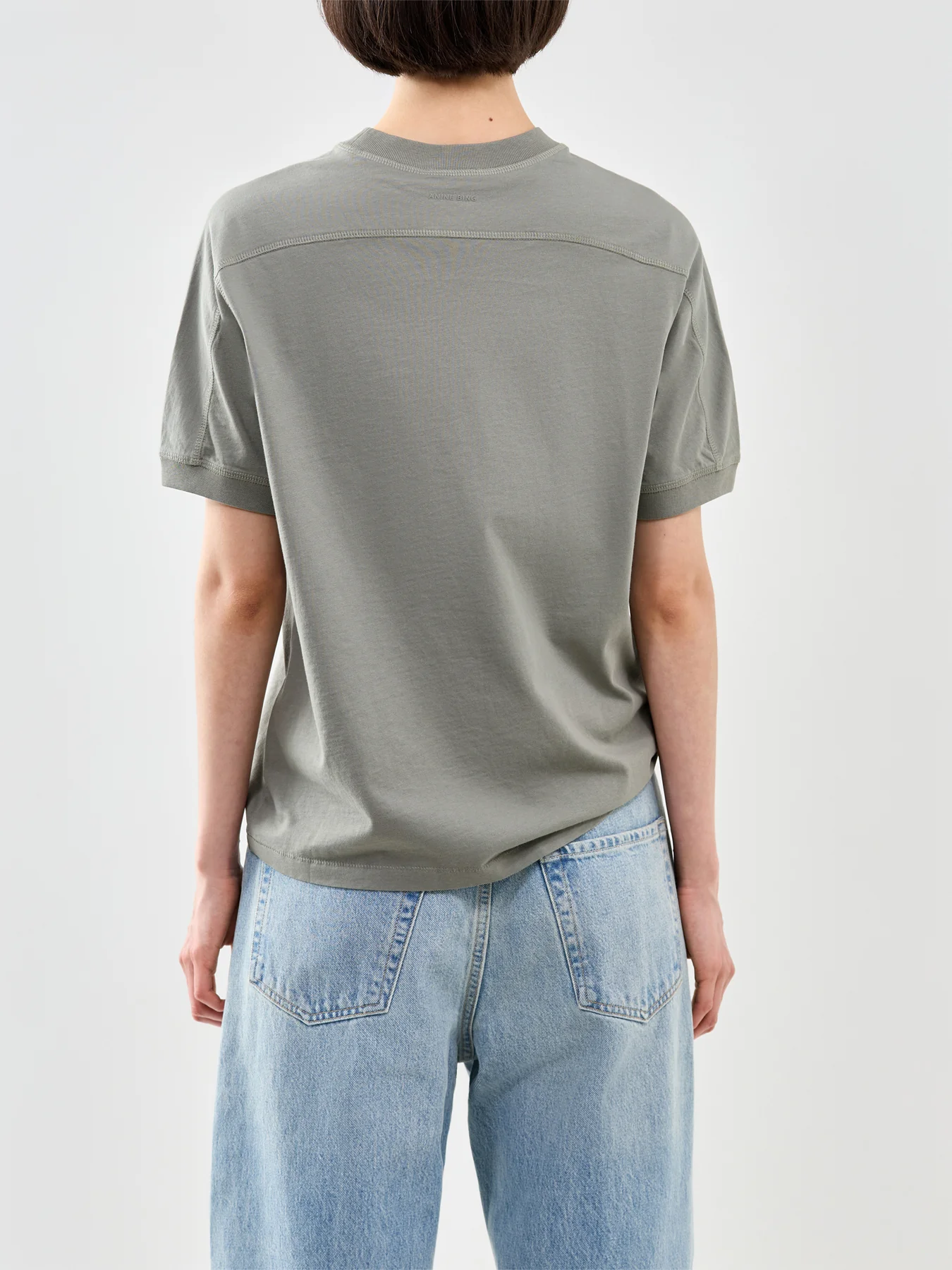 Jaylin Collegiate T Shirt Grey - Image 5