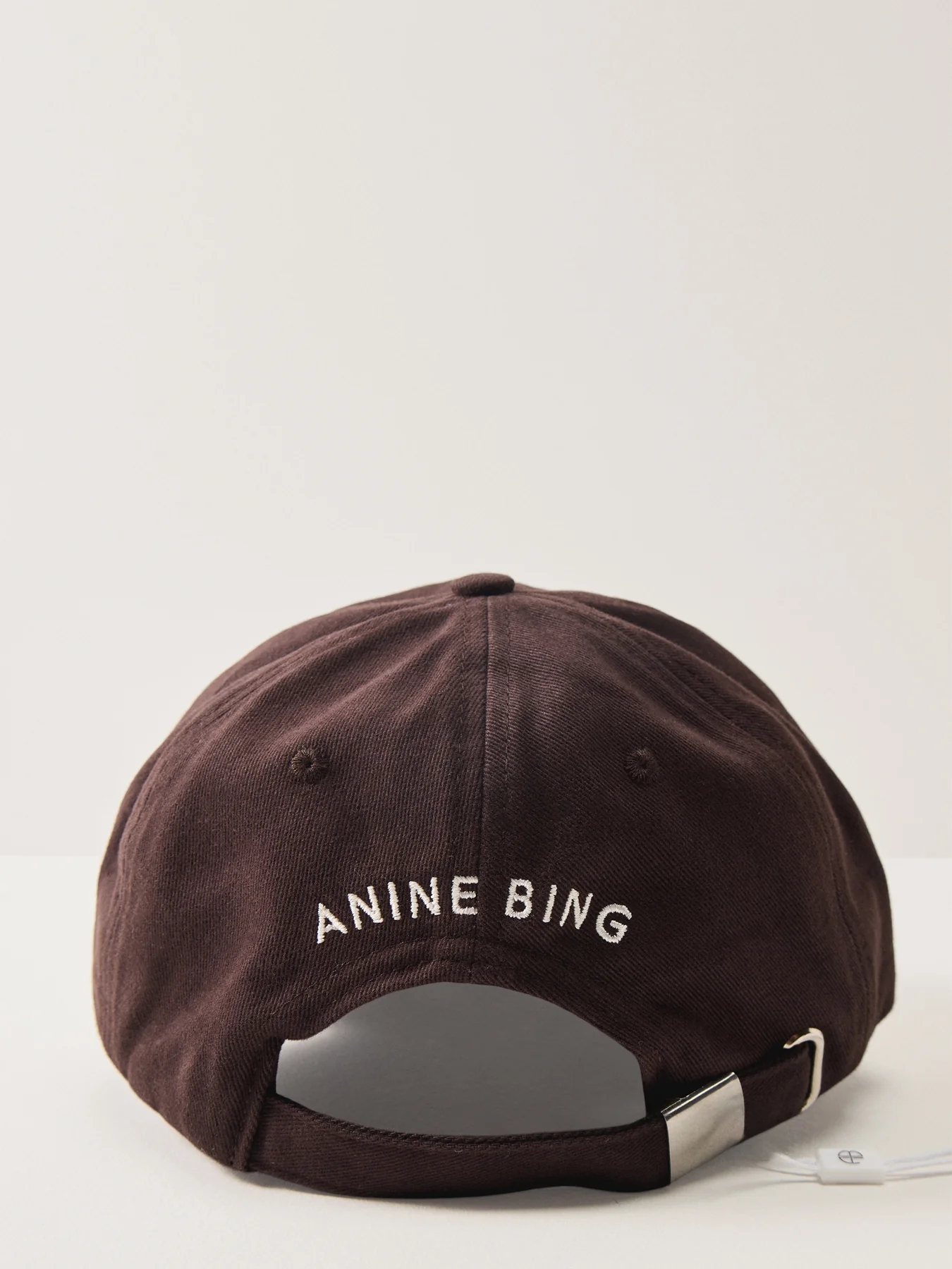 Anine Bing Jeremy Baseball Cap Dark Brown - Image 3