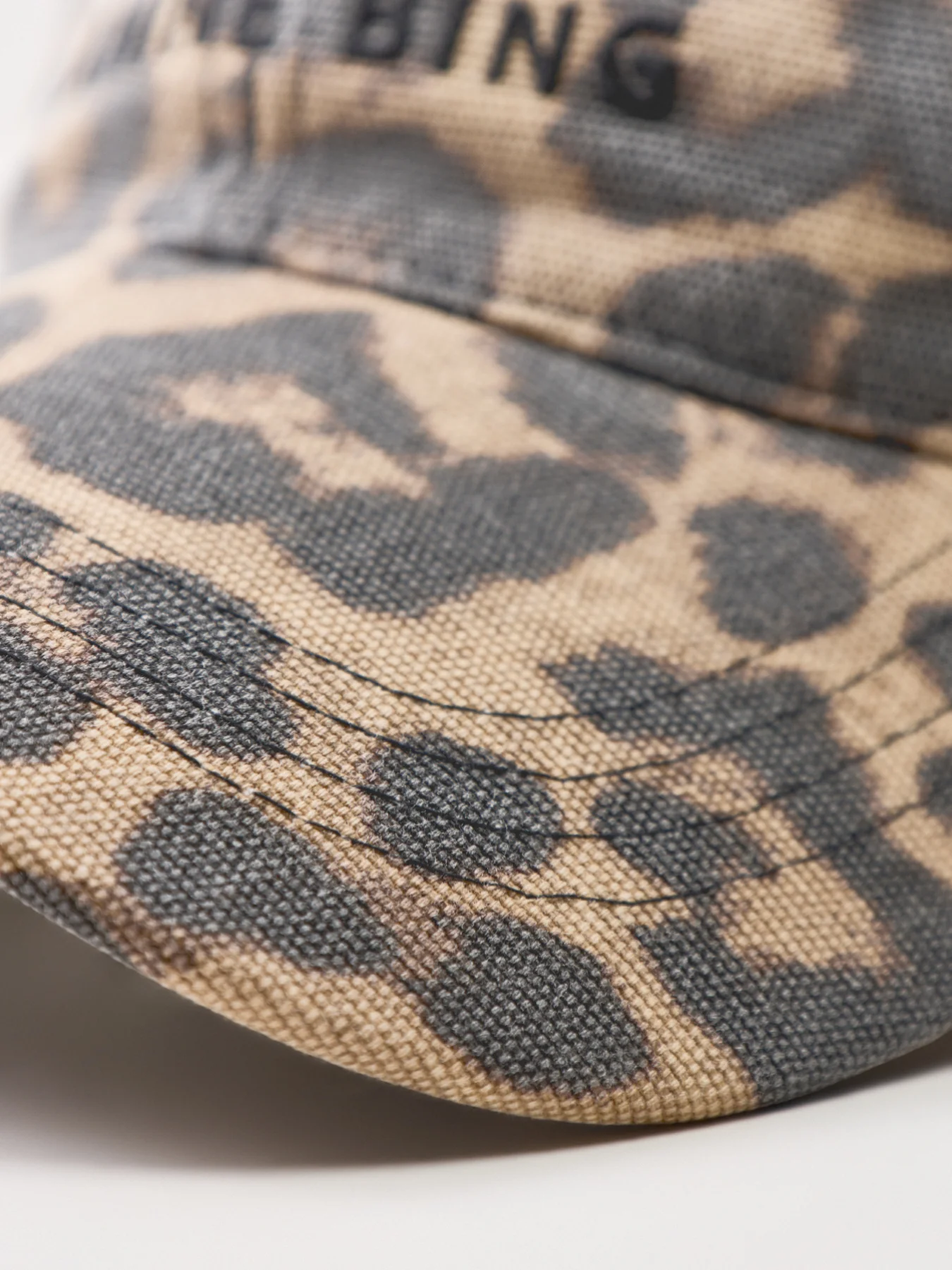 Jeremy Leopard Print Baseball Cap Leopard - Image 3