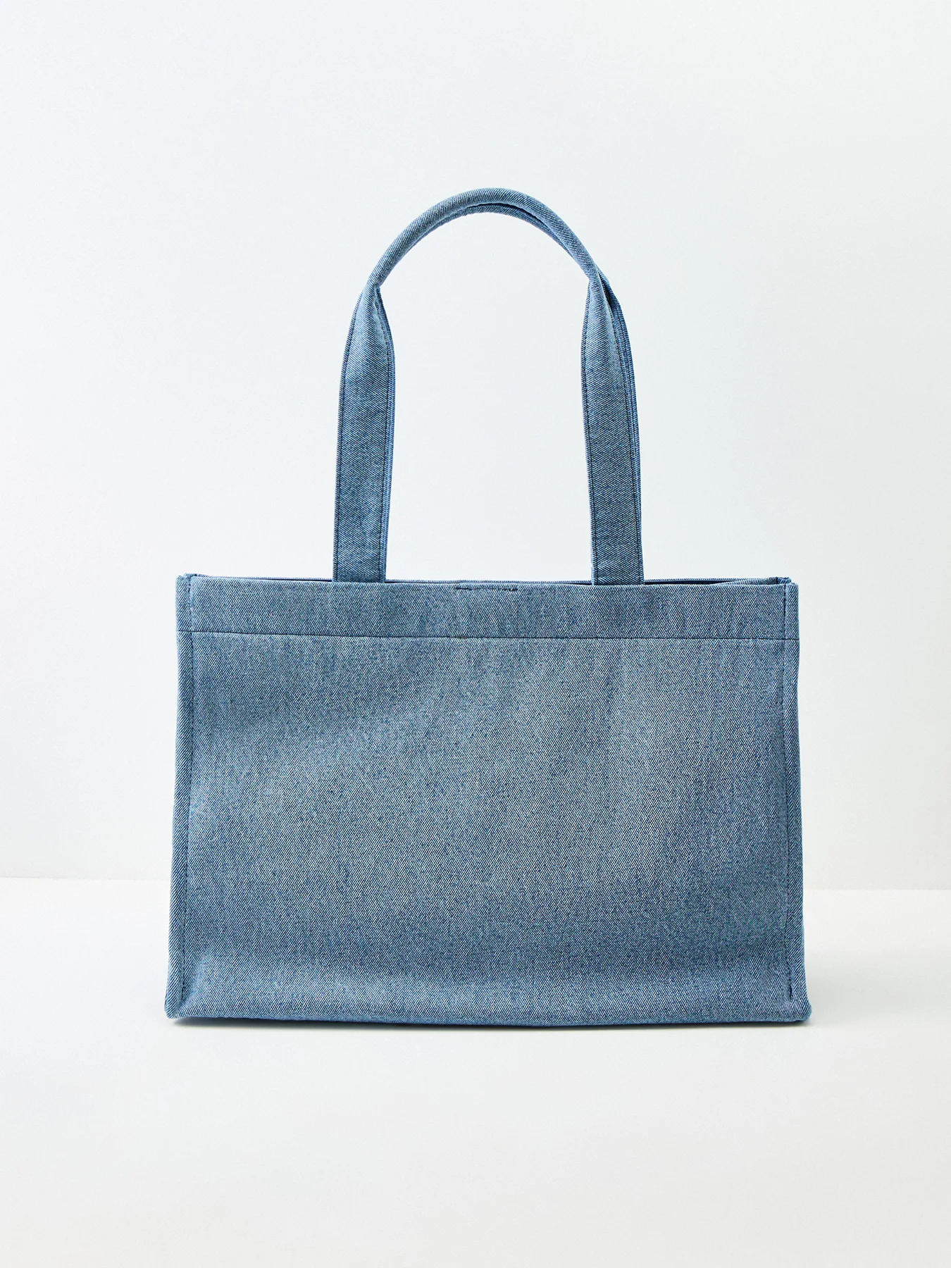 Lara Cotton Tote Bag Blue - Image 2