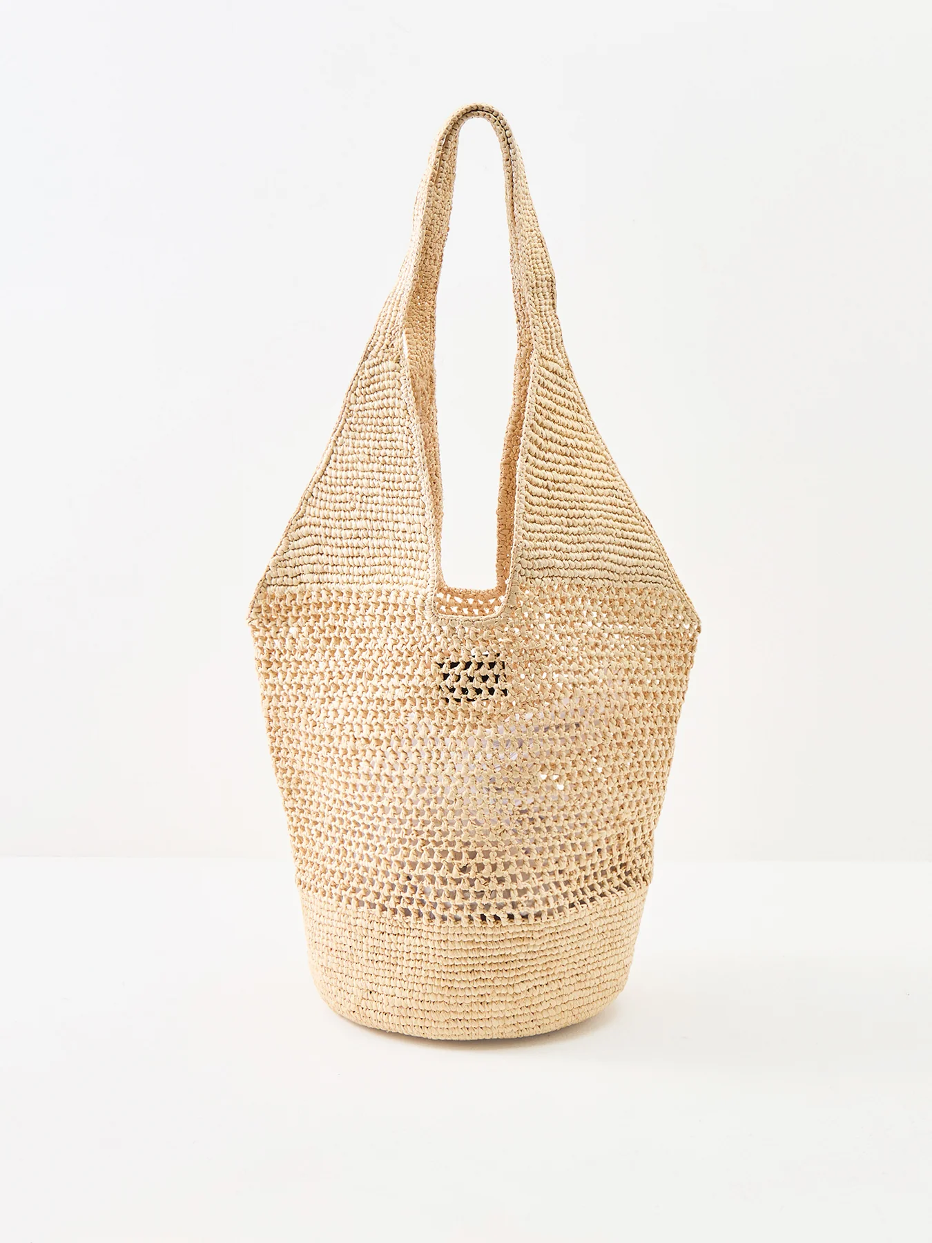 Leah Logo Hobo Bag Natural - Image 3