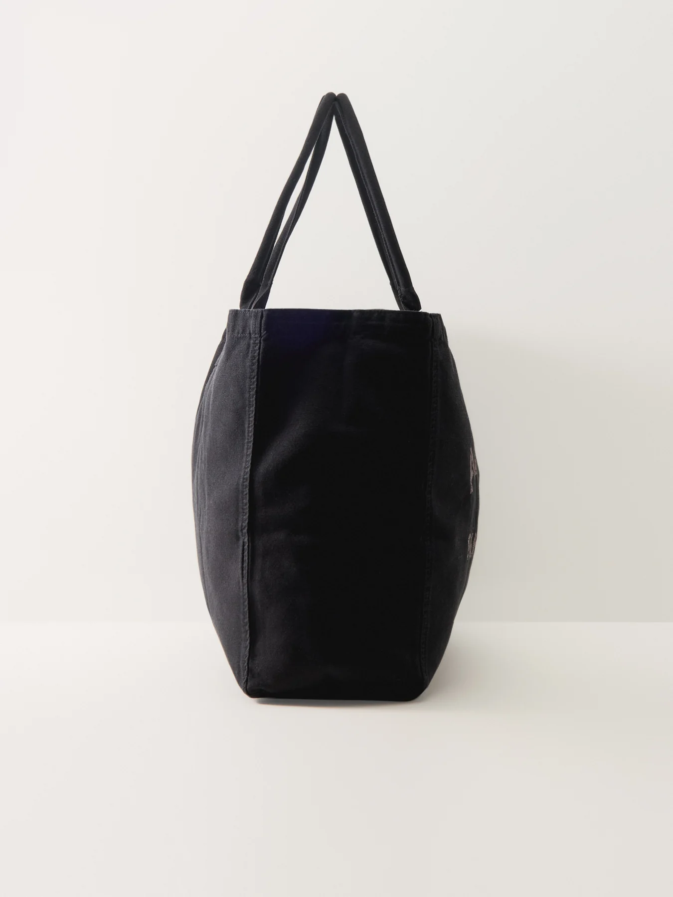 Leo Canvas Tote Bag Black - Image 4