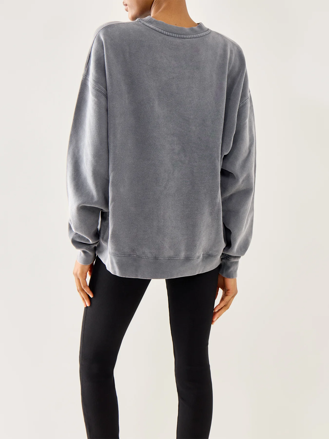 Miles Sweatshirt NY Washed Black - Image 5