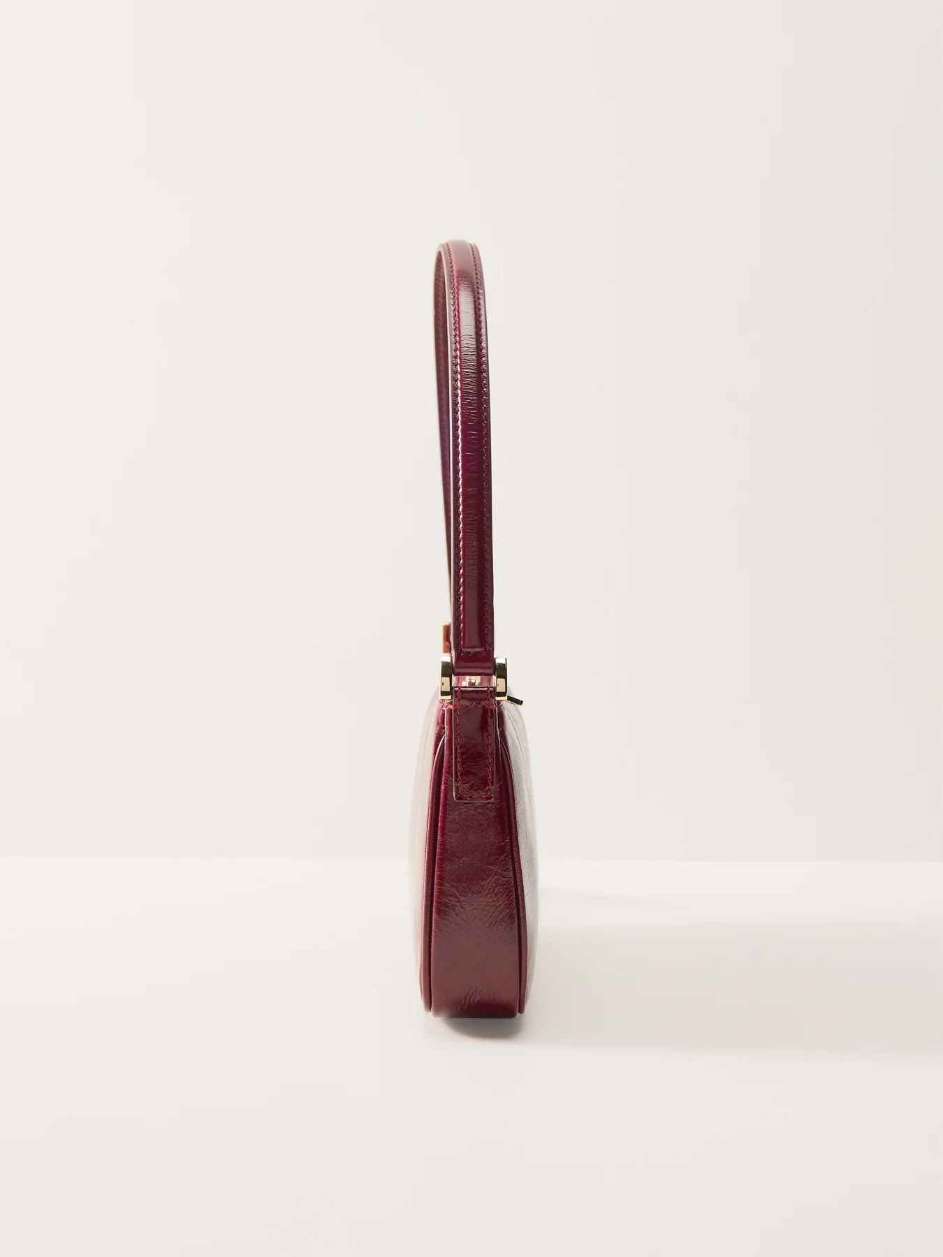 Mini Elly Patent Bag Burgundy - Image 4