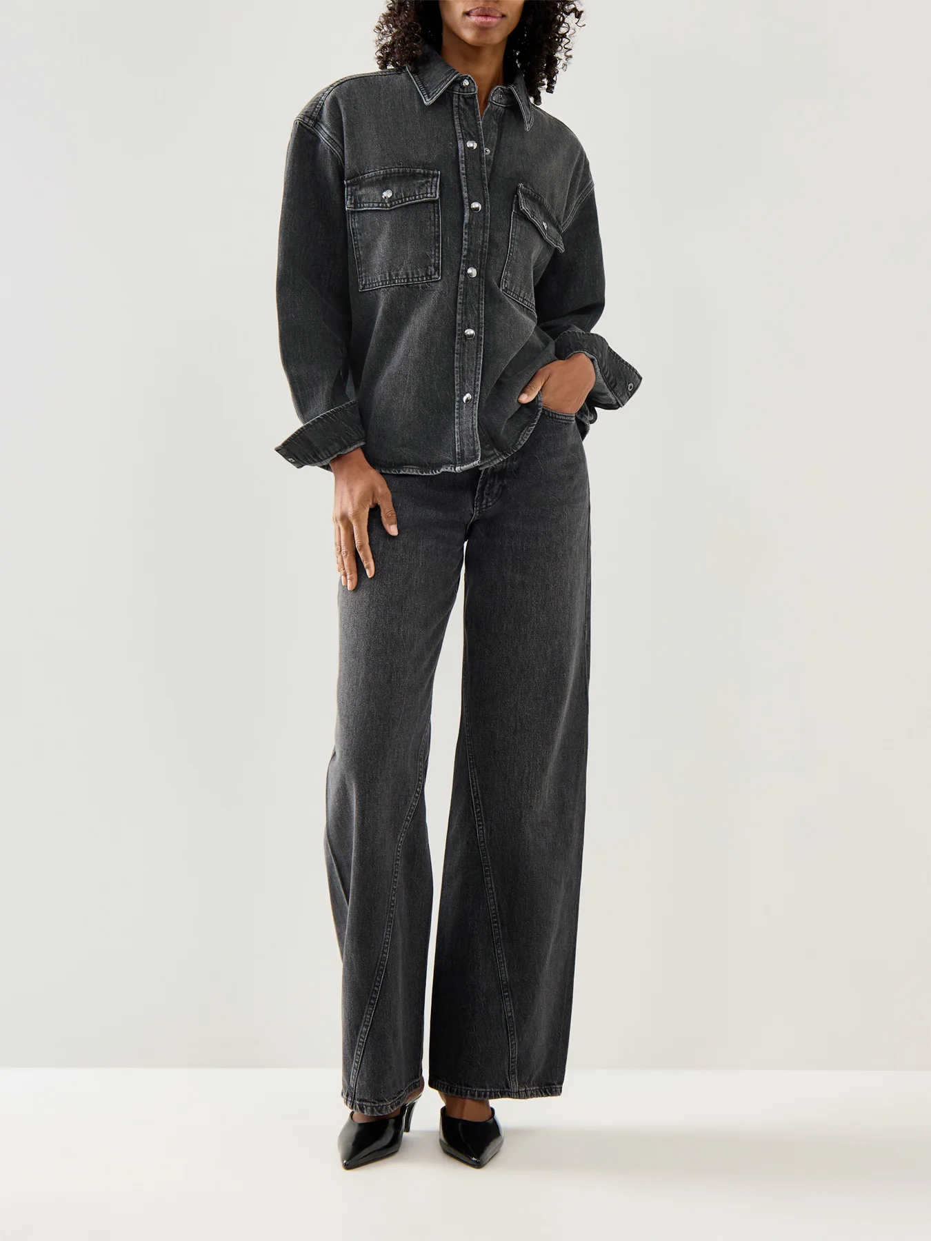 Paxton Shirt Washed Black - Image 2