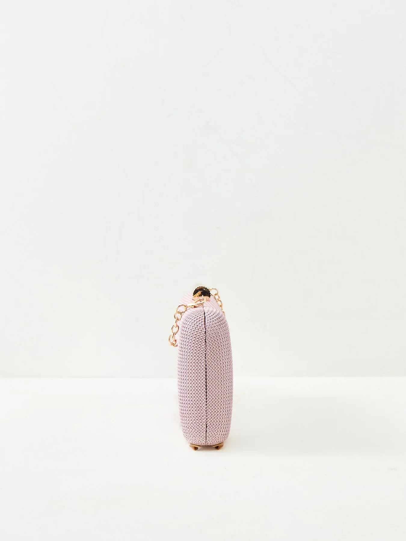 Clutch Bag with Metal Clasp Pink - Image 4