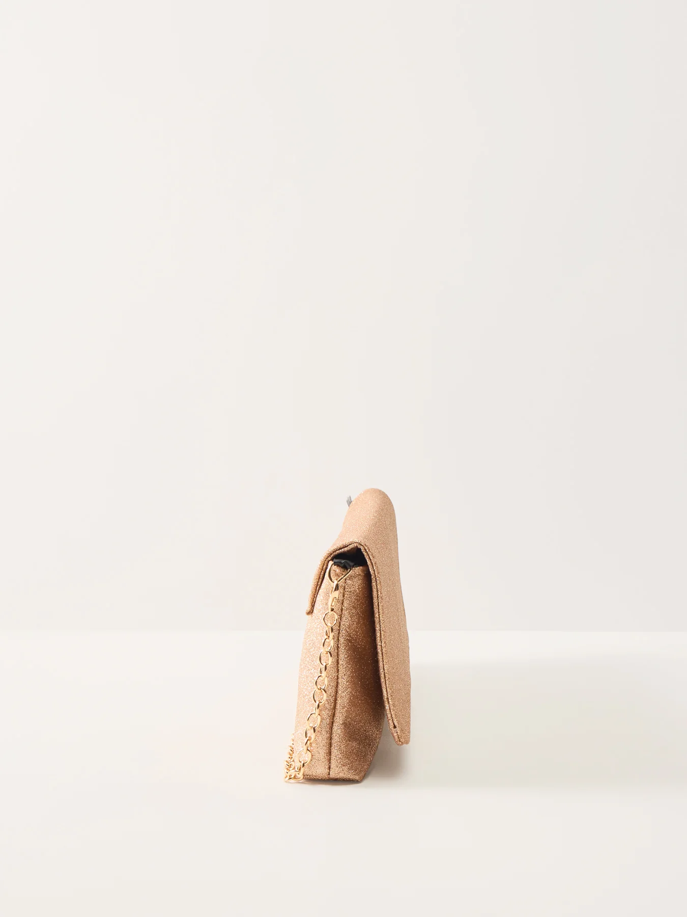 Glitter Foldover Clutch Champagne - Image 4
