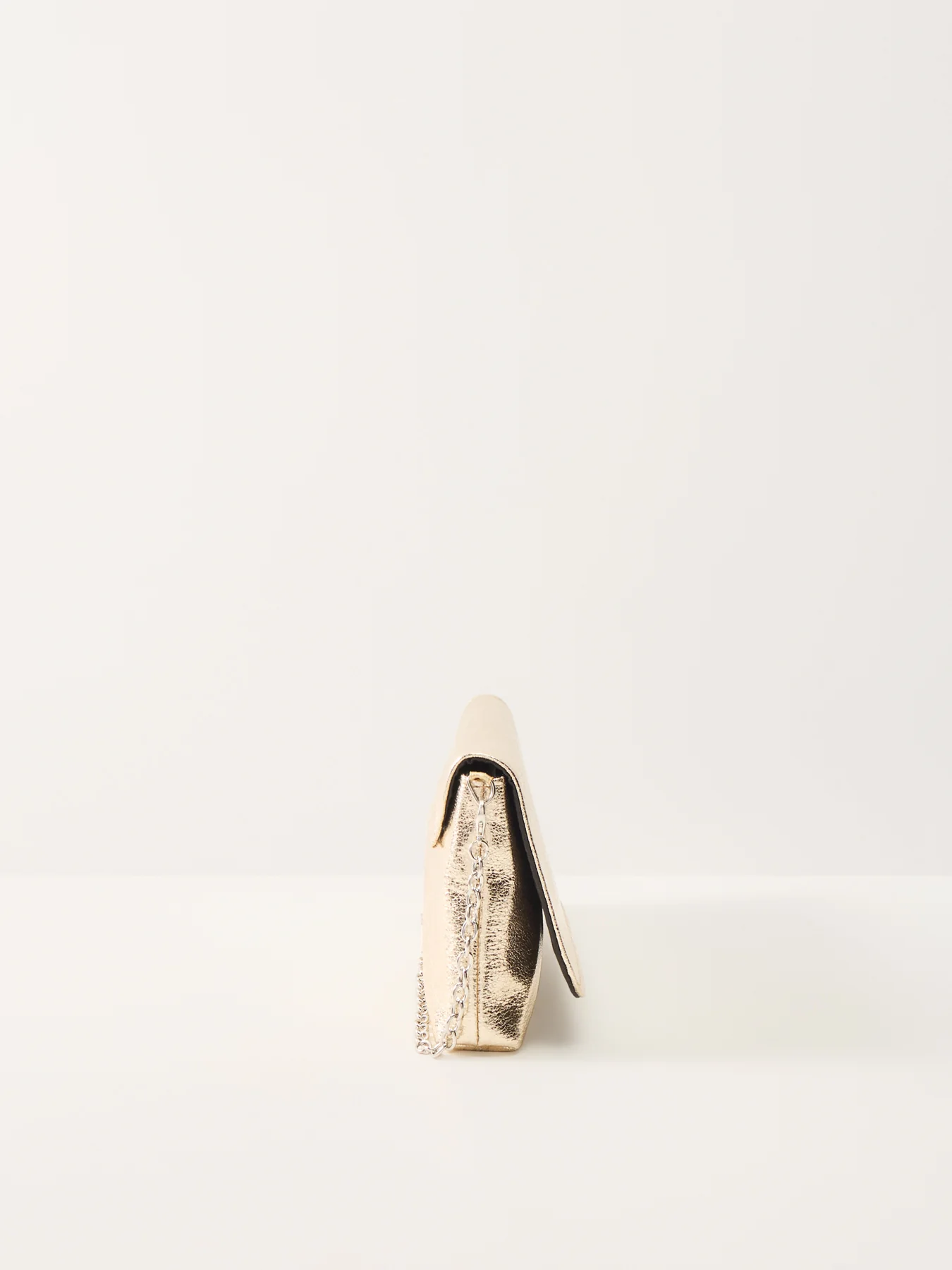 Metallic Foldover Clutch Gold - Image 4