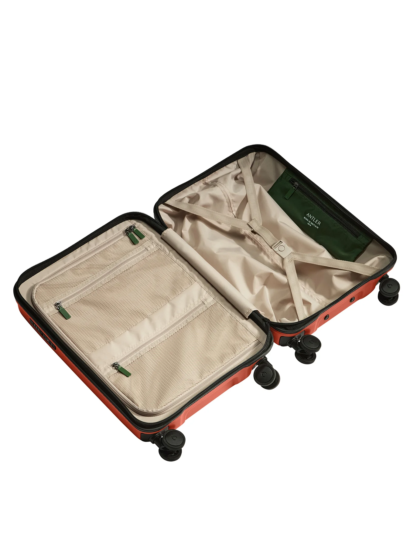 Icon Stripe Expandable Cabin Suitcase Red 55cm - Image 4