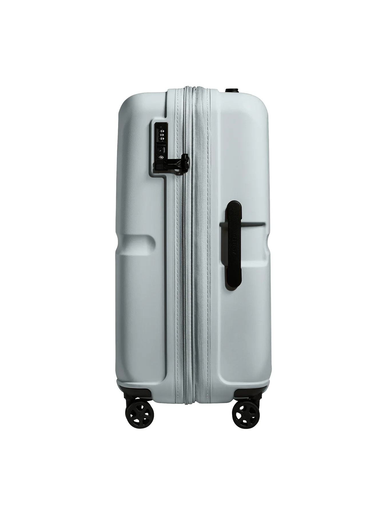 Single Stripe Medium Expandable Suitcase Blue 68cm - Image 3