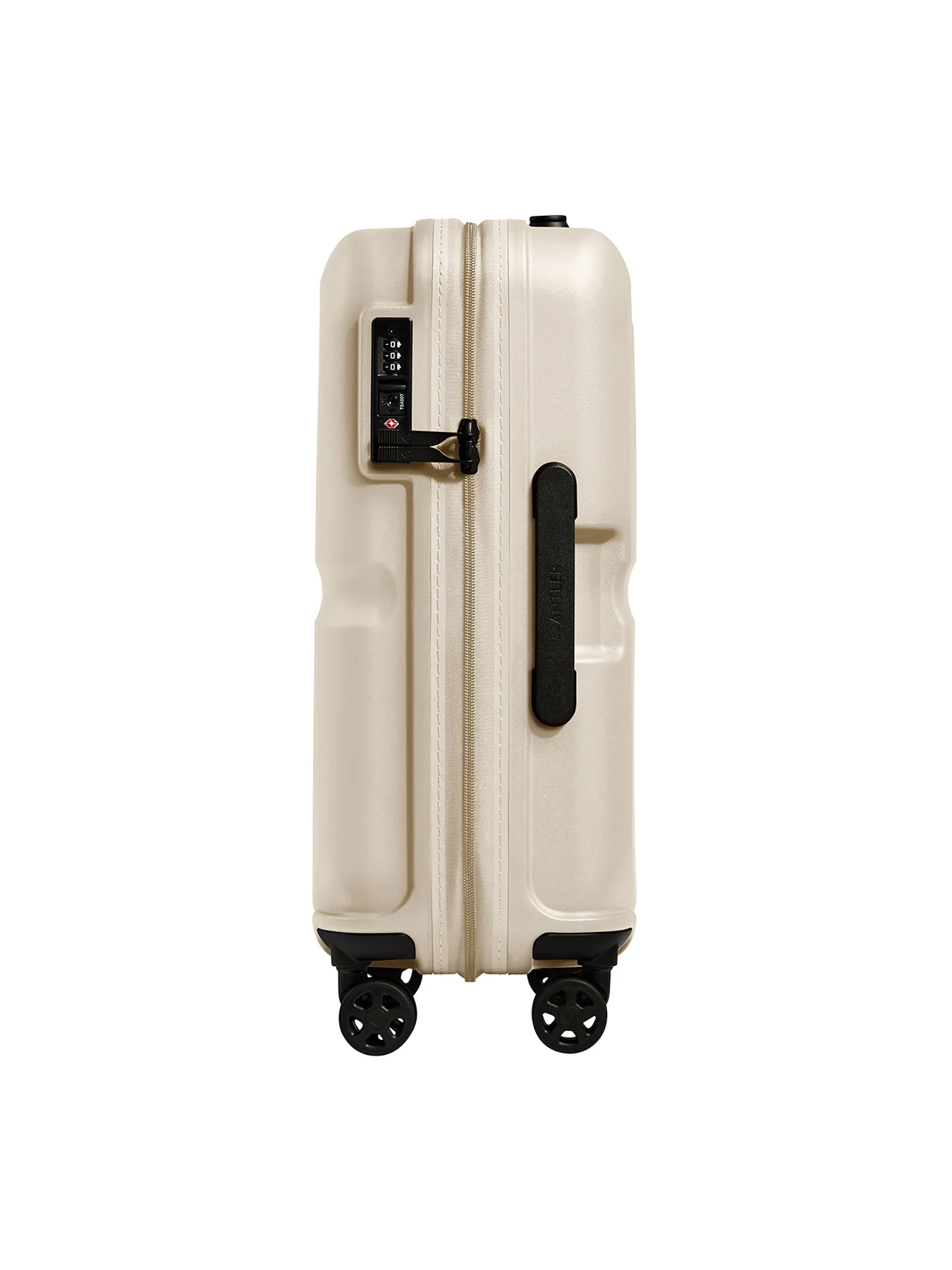 Single Stripe Cabin Suitcase Neutral 55cm - Image 3