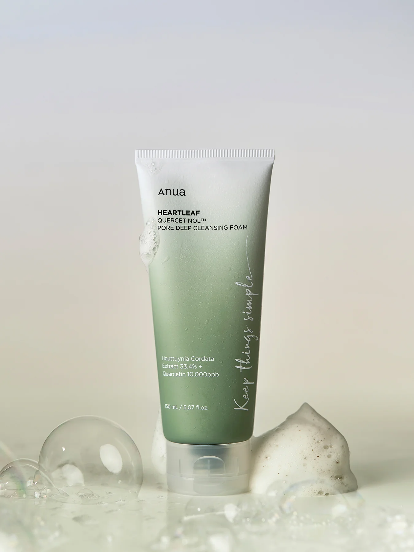 Heartleaf Quercetinol Pore Deep Cleansing Foam 150ml - Image 3