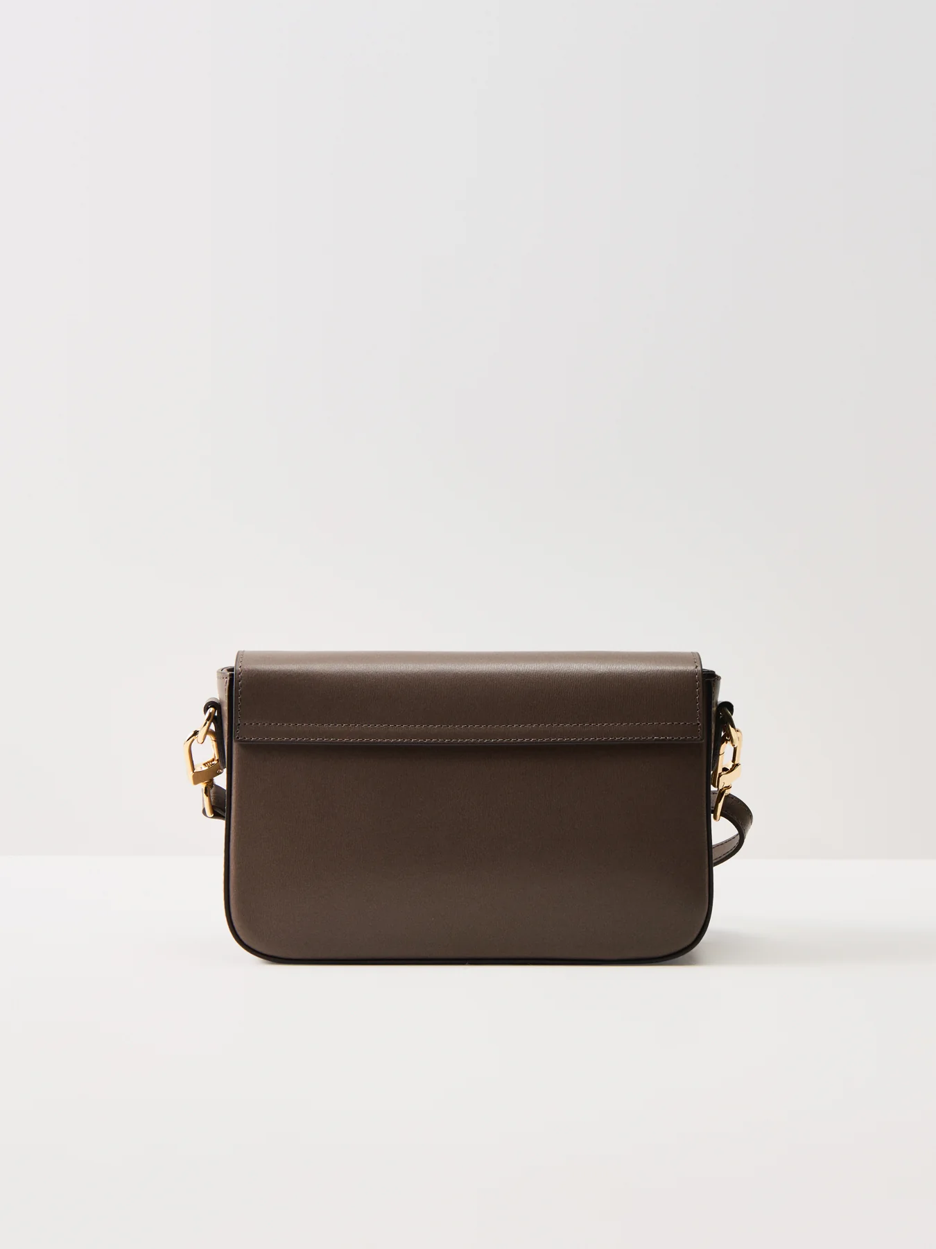 Flora Structured Leather Shoulder Bag Mink - Image 4