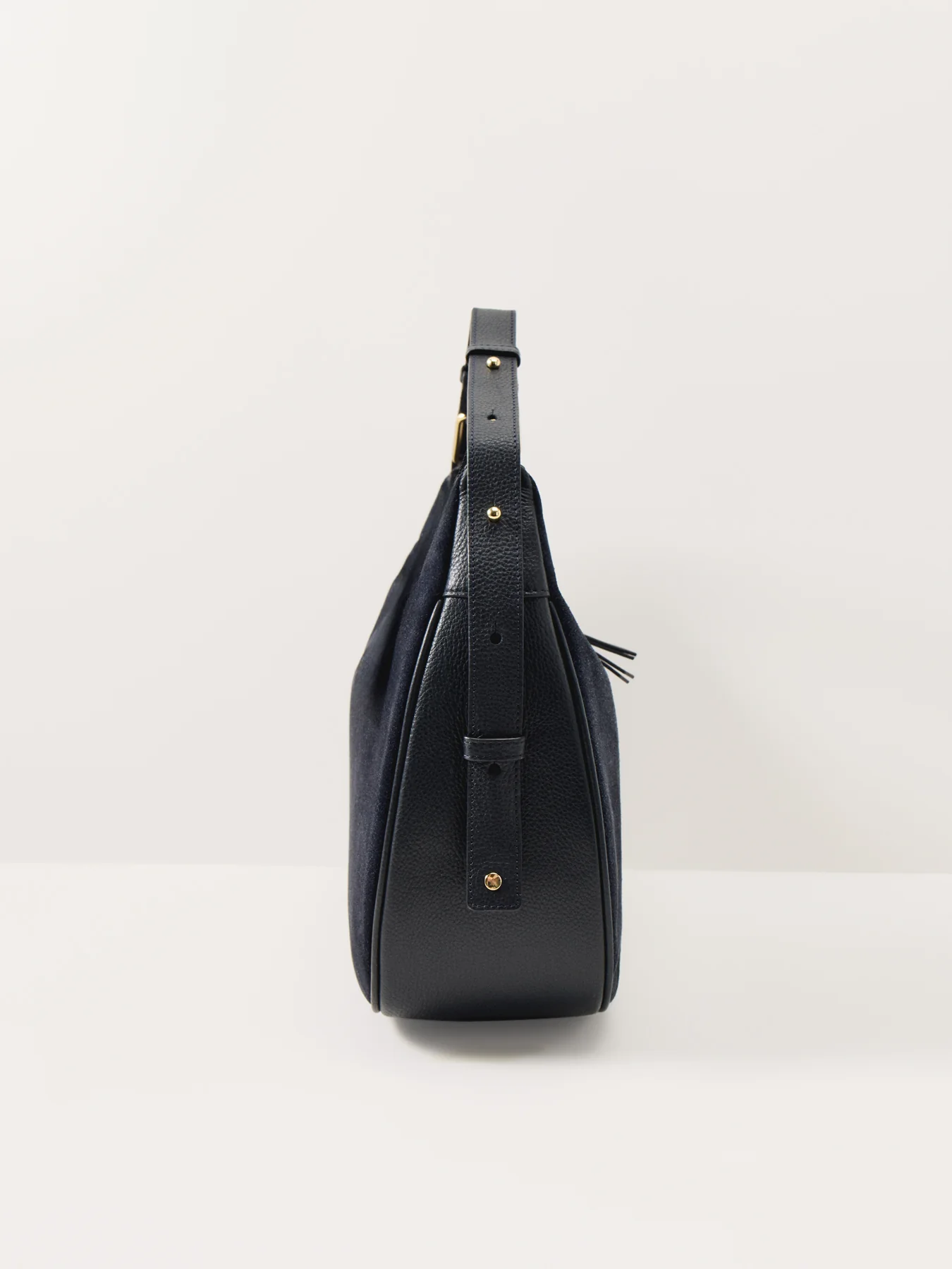 Charlie Suede Bag Navy - Image 4