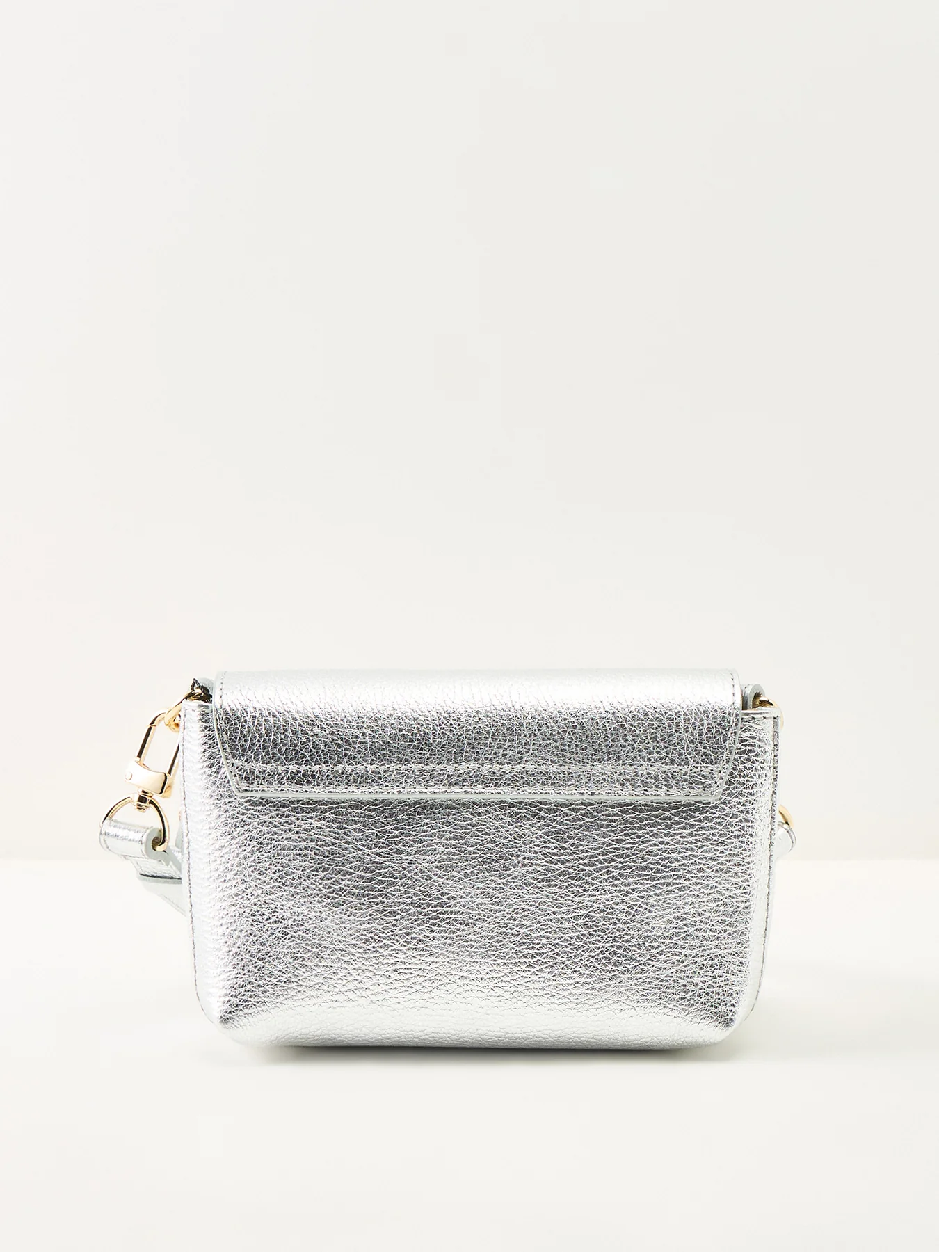 Maddie Leather Bag Silver - Image 3