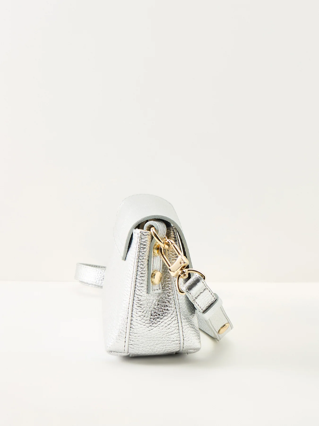 Maddie Leather Bag Silver - Image 4
