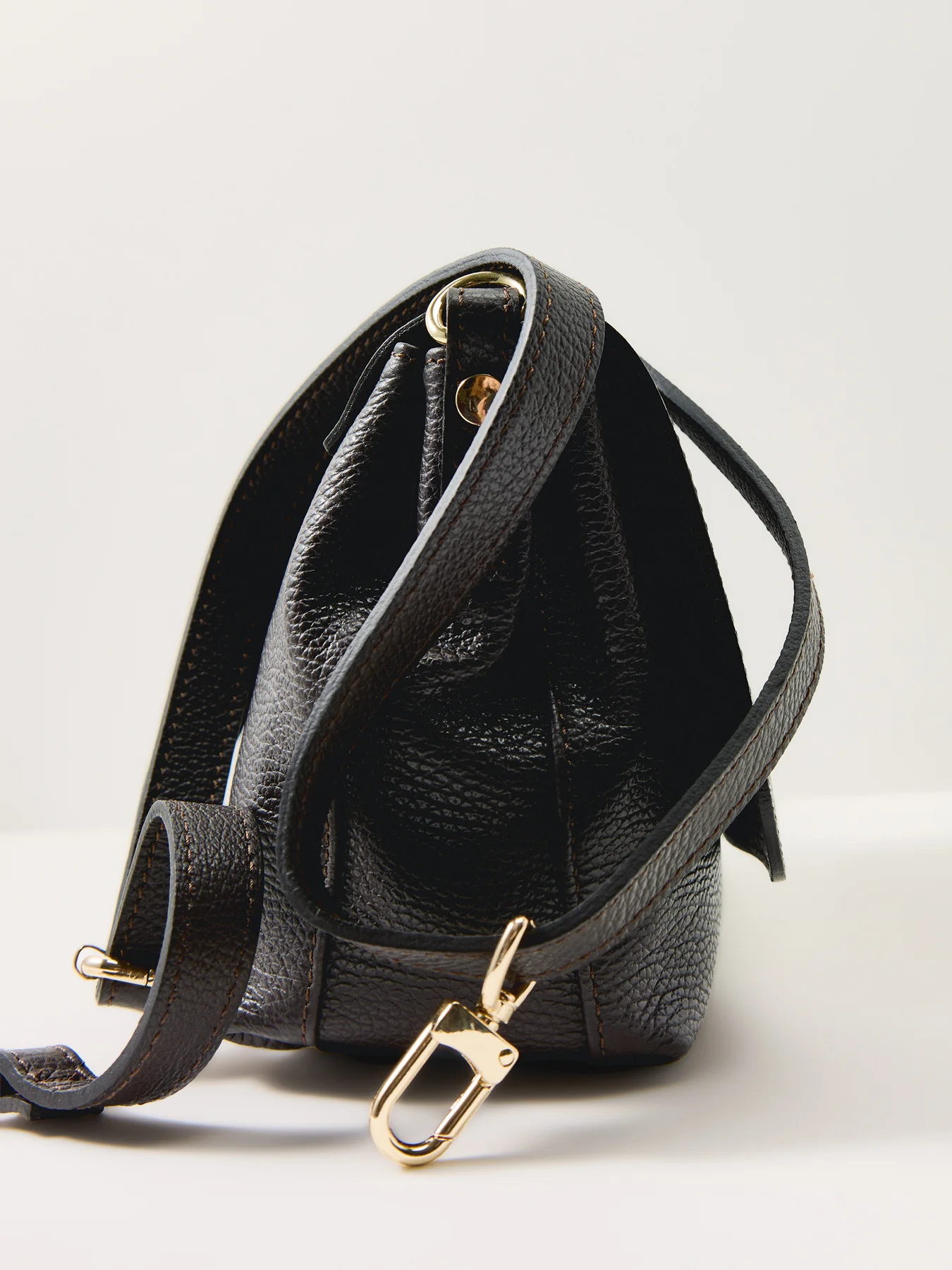 Maisie Maxi Leather Bag Black - Image 5