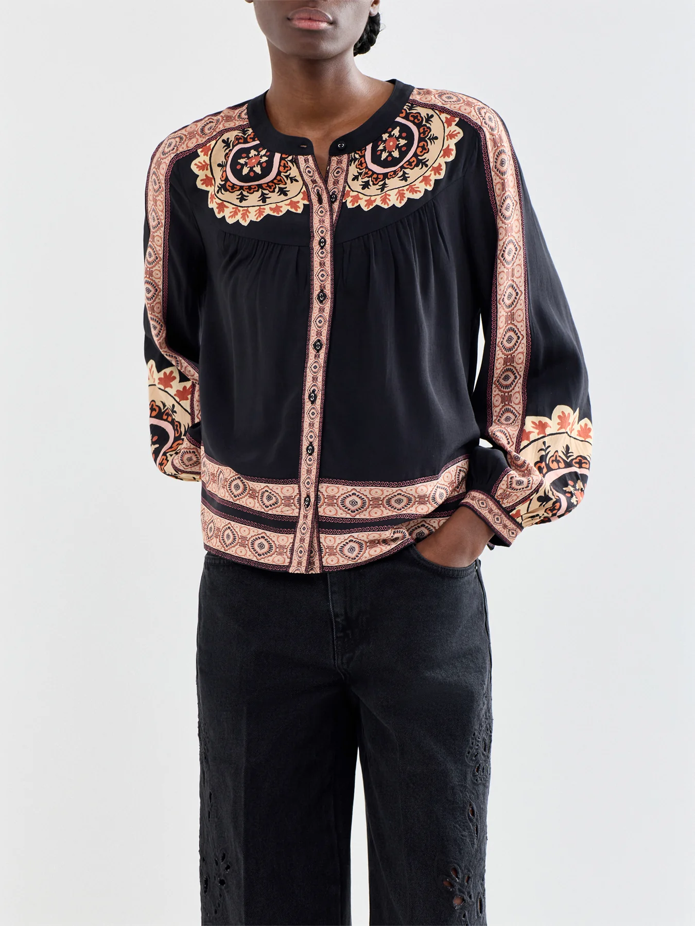 Valda Printed Blouse Multi - Image 4