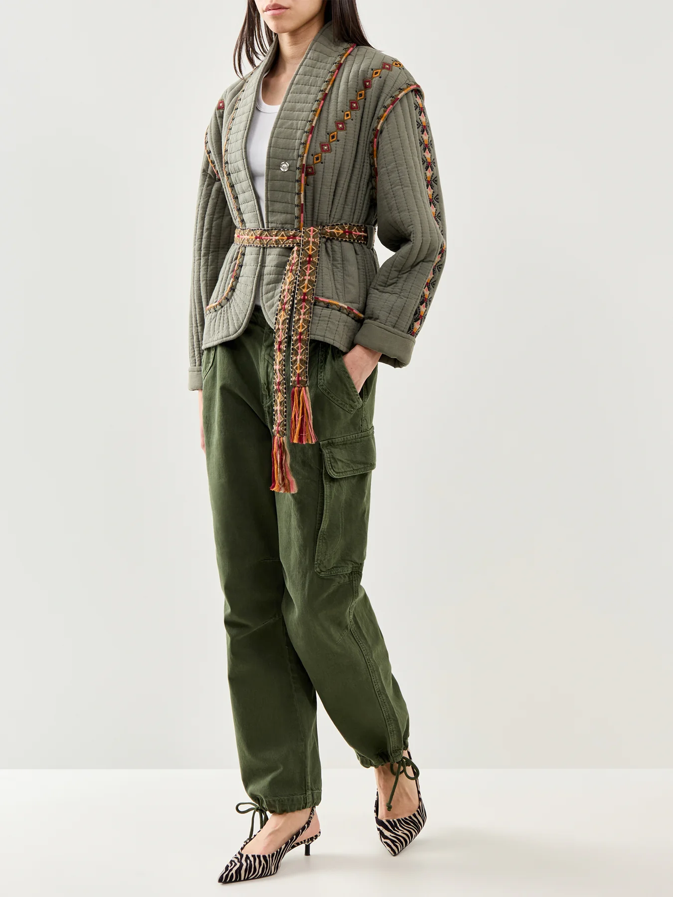 Cocoon Padded Jacket Green - Image 2