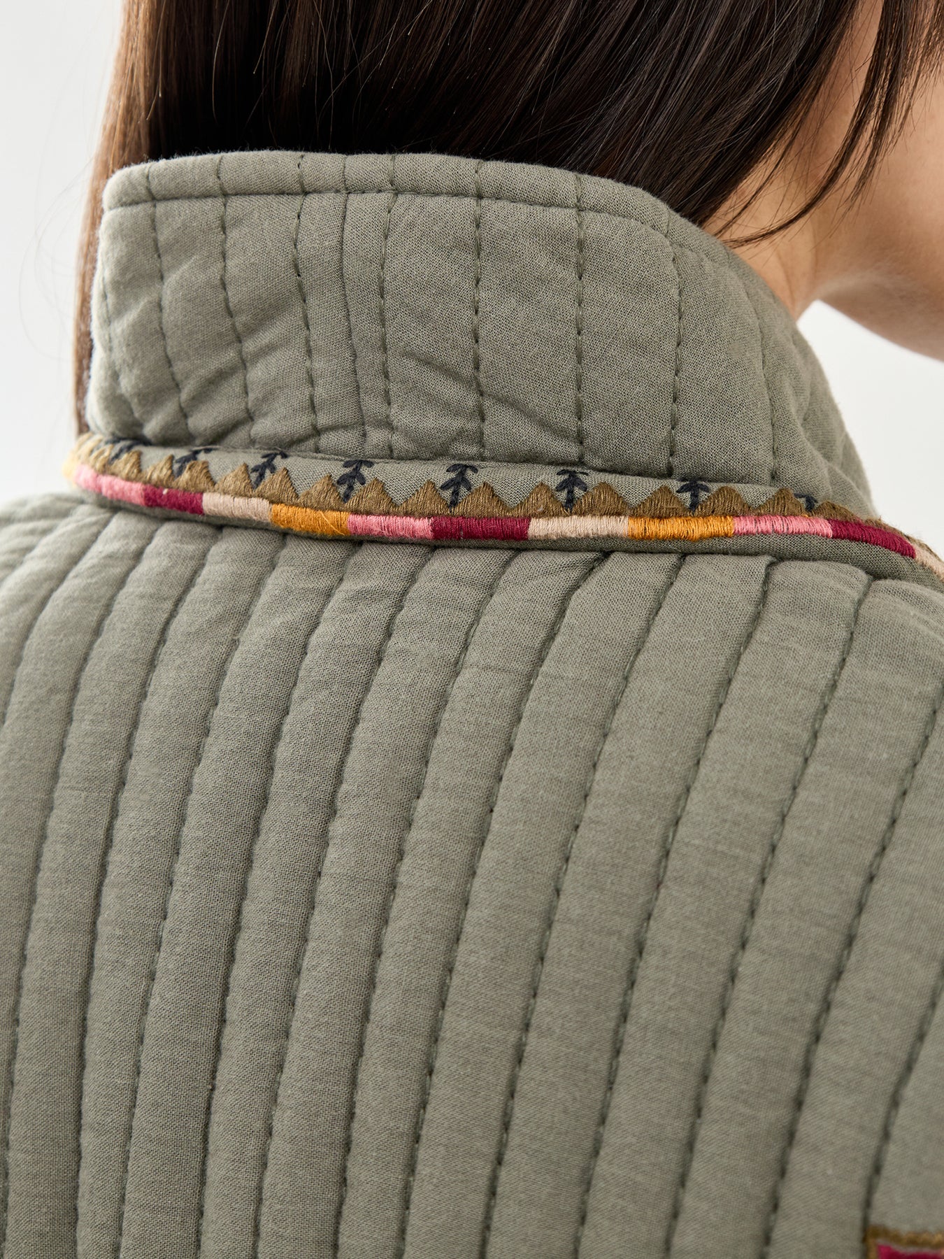 Cocoon Padded Jacket Green - Image 3
