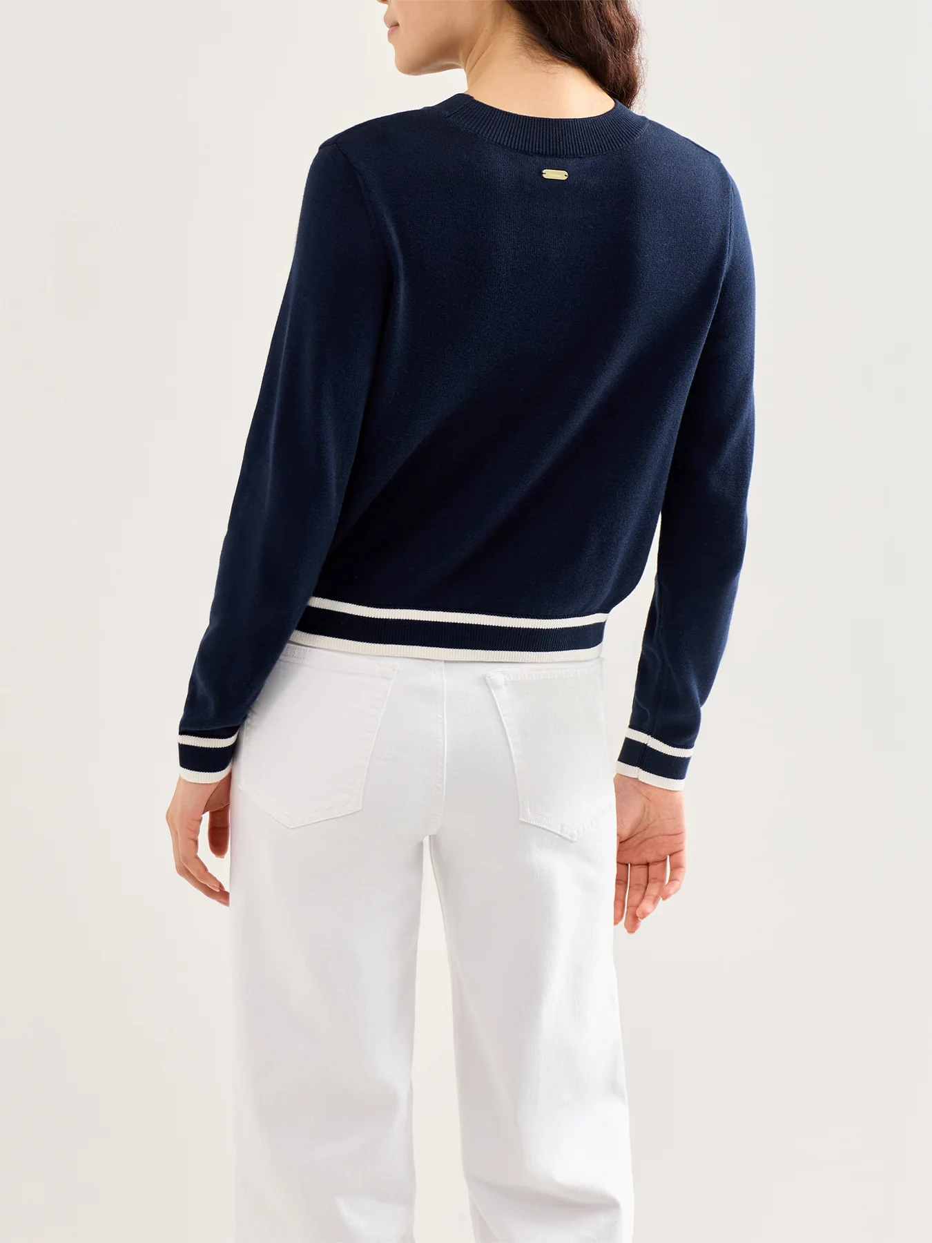 Avery Knitted Jumper Navy - Image 5