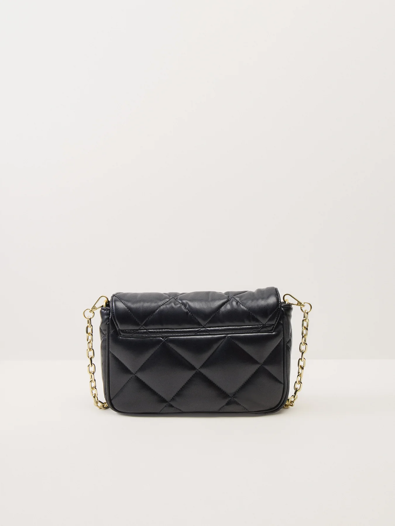 Soft Quilt Shoulder Bag Black - Image 3
