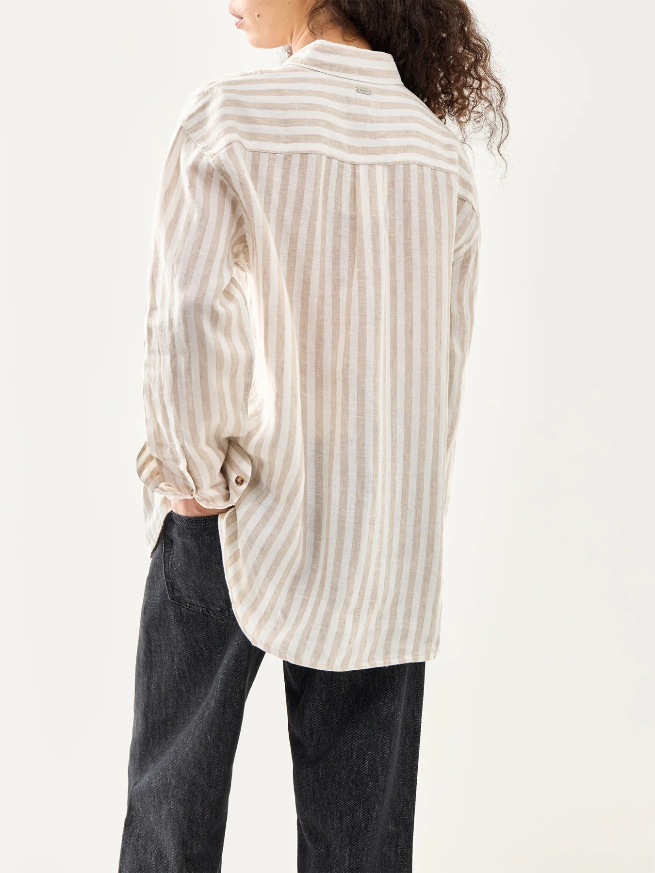 Annie Shirt Light Sand Stripe - Image 5