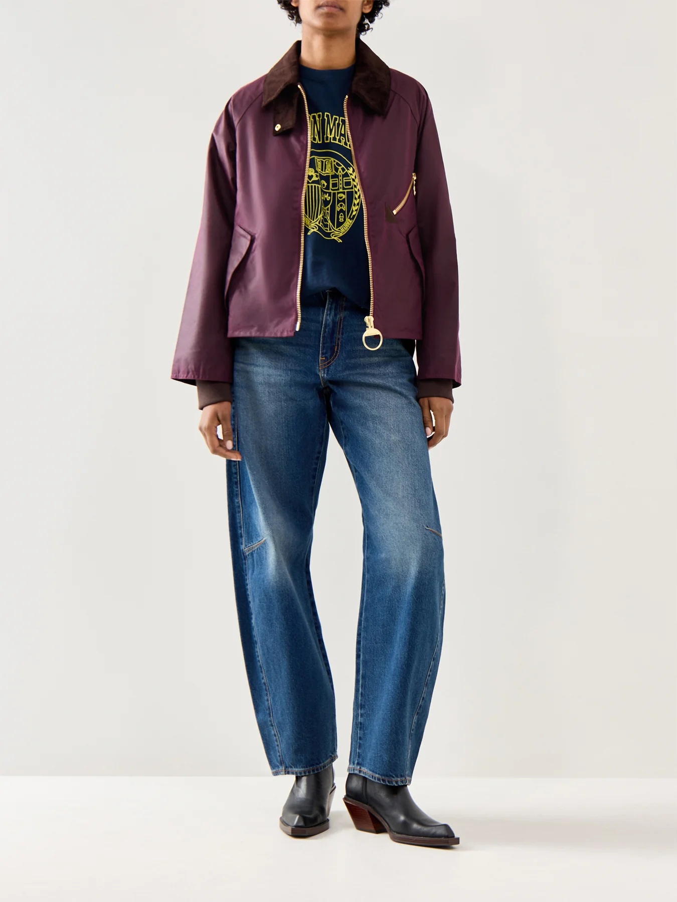 Womens Barbour Arlene Wax Jacket Tartan - Image 2