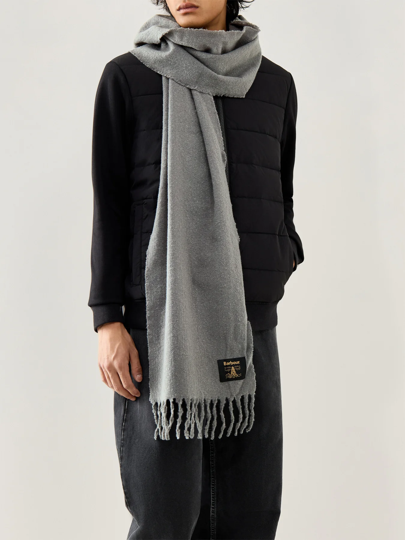 Brandy Boucle Scarf Grey - Image 2