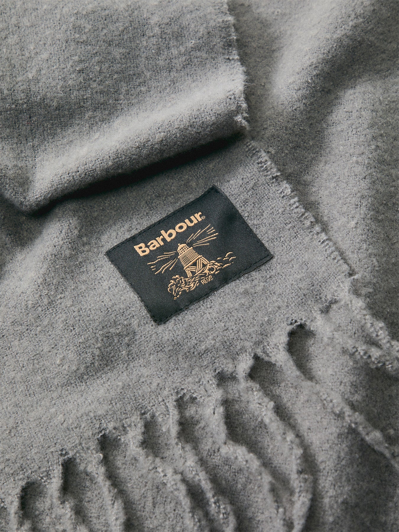 Brandy Boucle Scarf Grey - Image 3