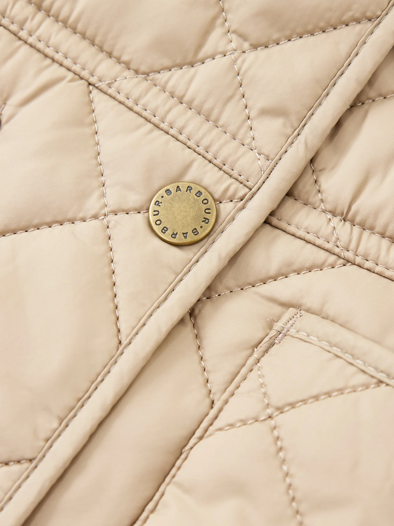Deveron Quilted Jacket Beige - Image 3