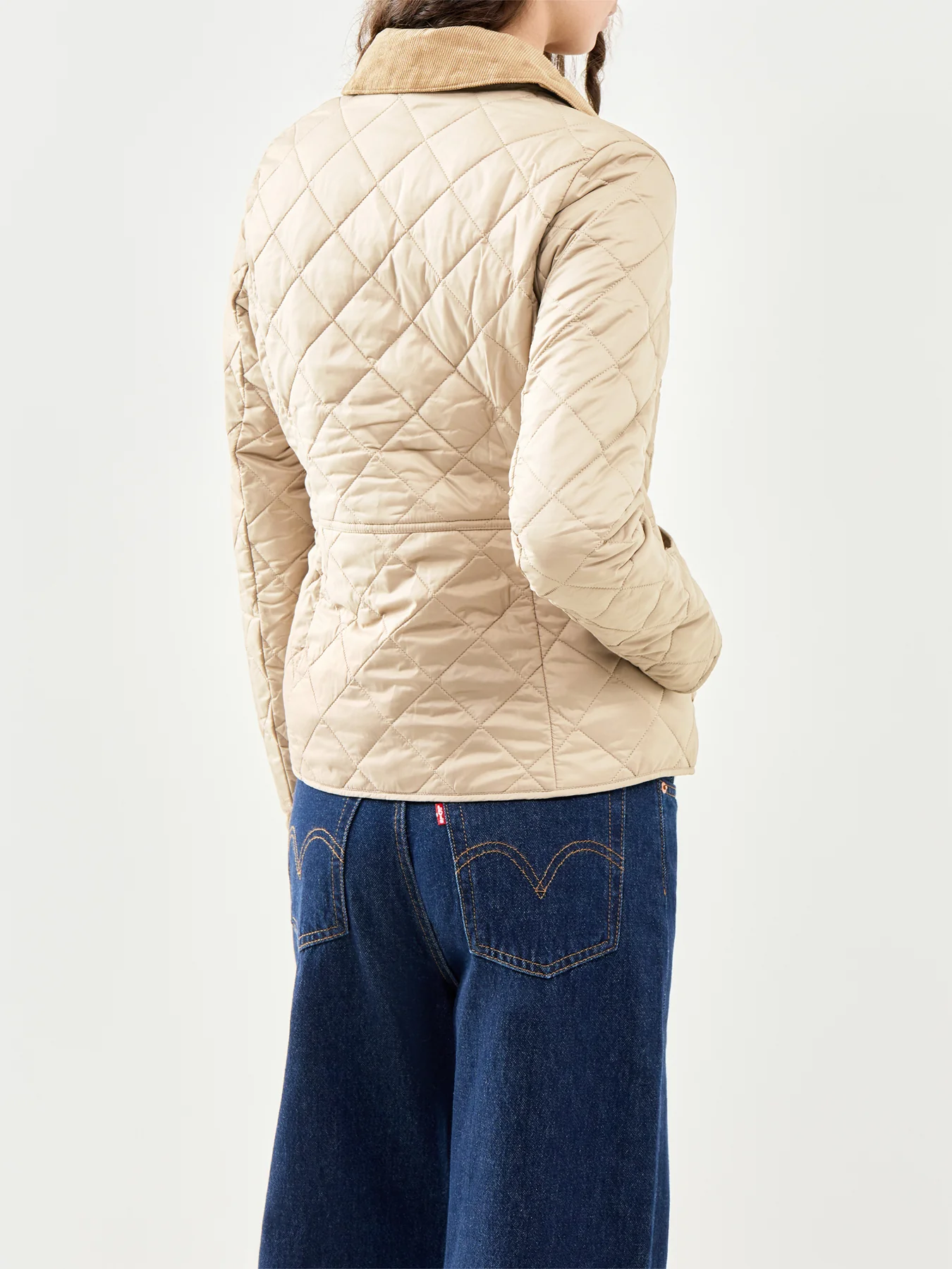 Deveron Quilted Jacket Beige - Image 5